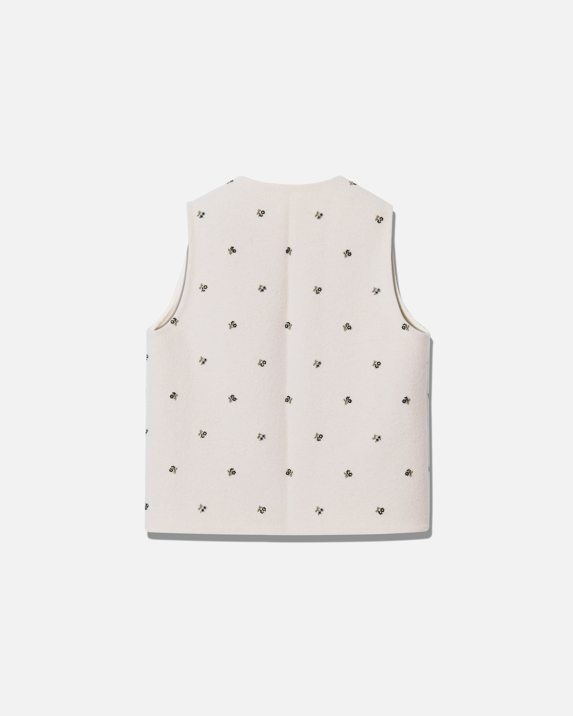 Walker top flowers white