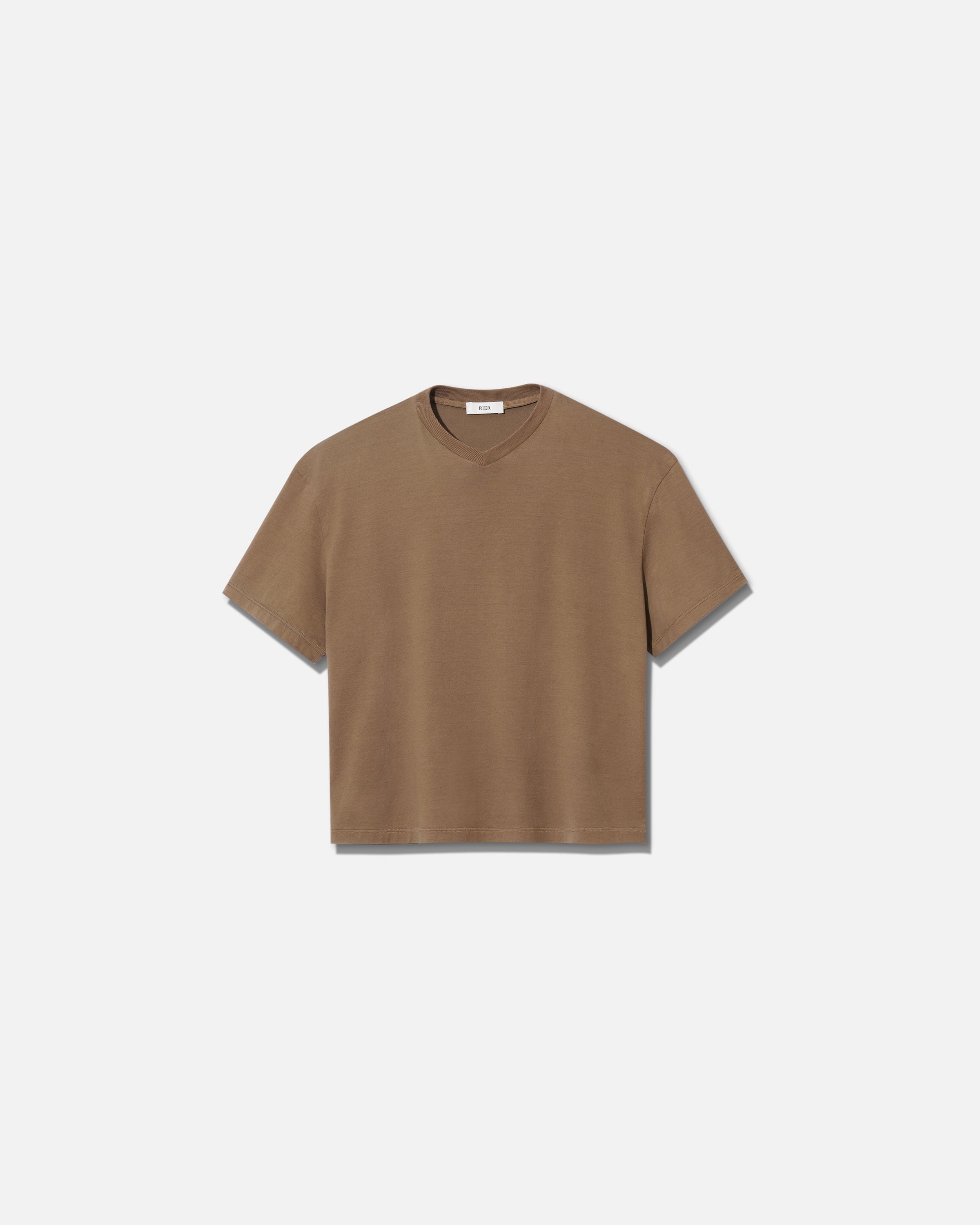 T-shirt V-neck jersey cotton castoro