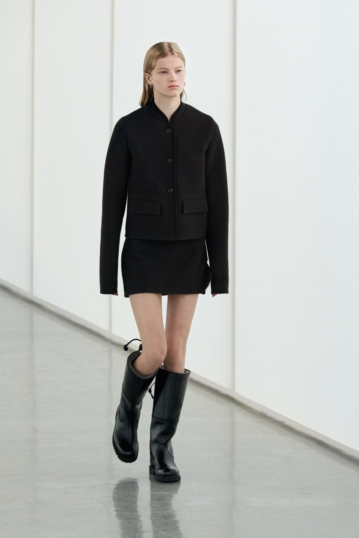 Walker jacket mini charbon