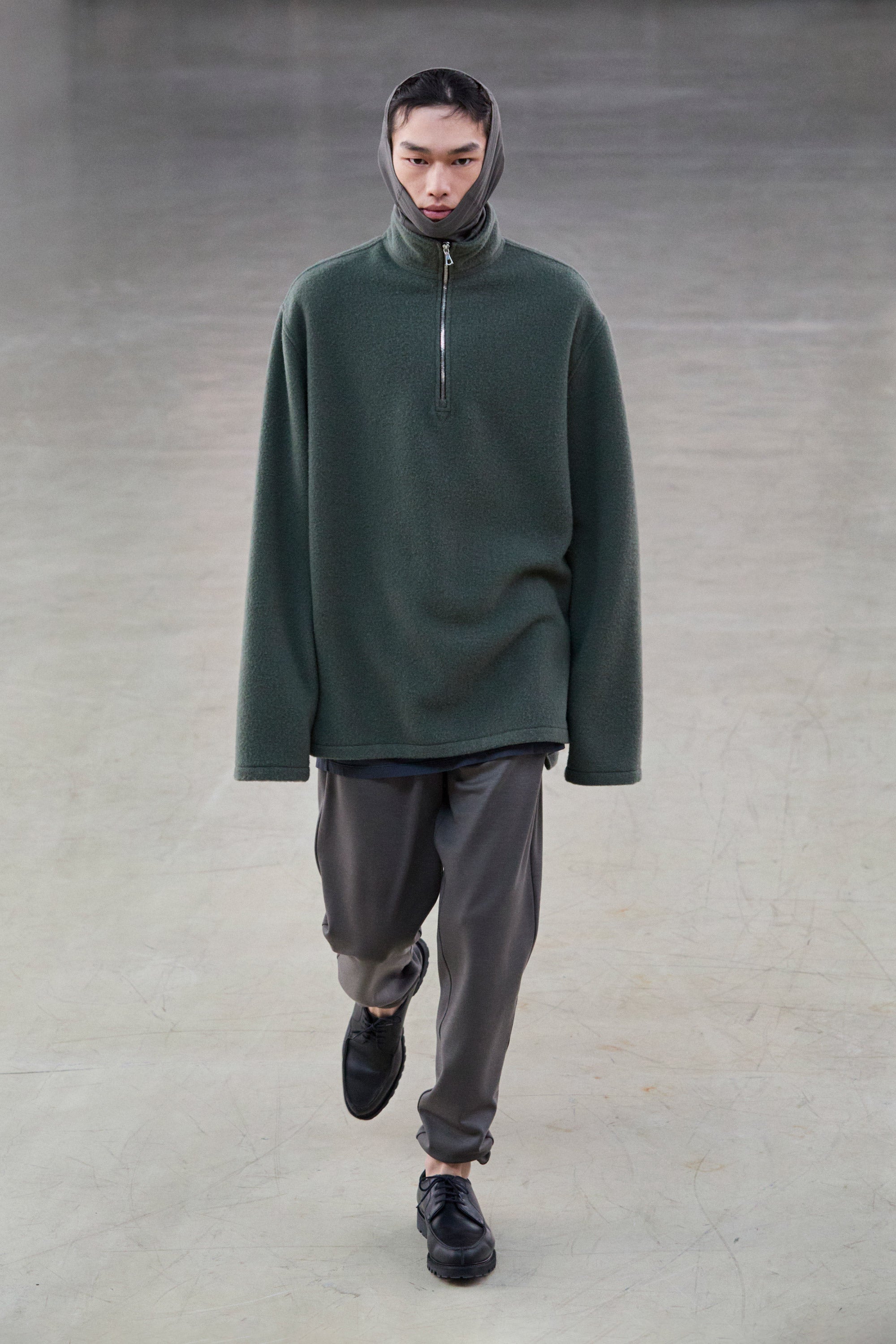 Fleece athletic camoscio