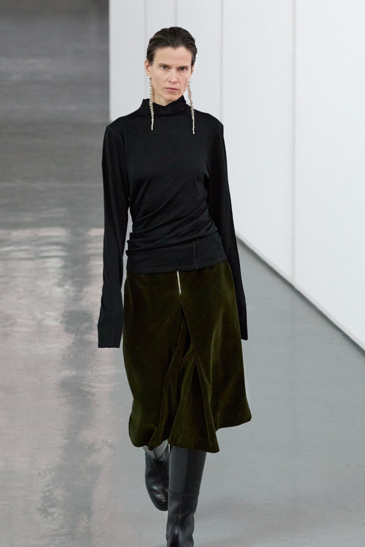 Skirt tyrolean corduroy forest