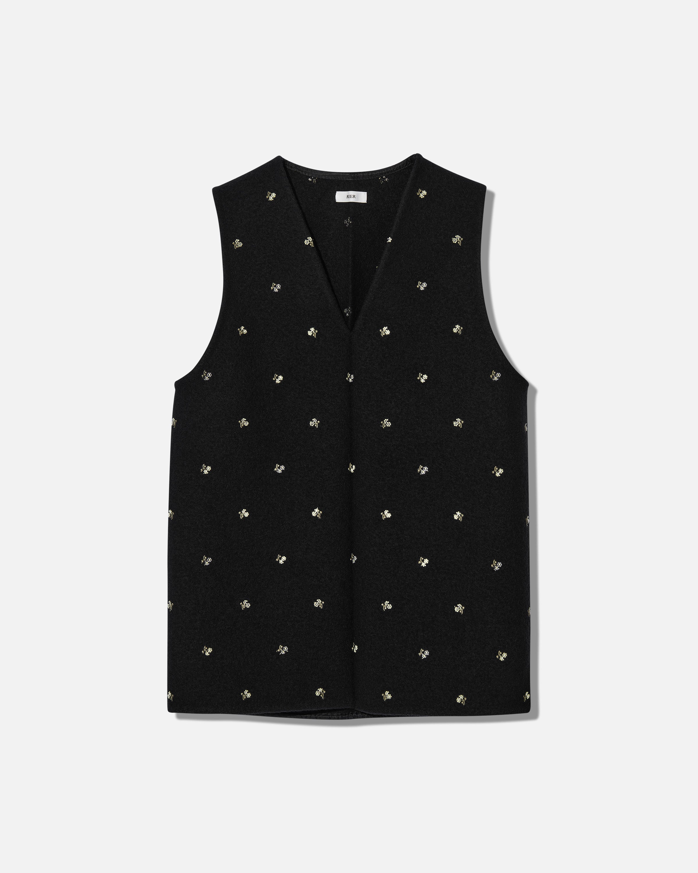 Walker dress flowers black