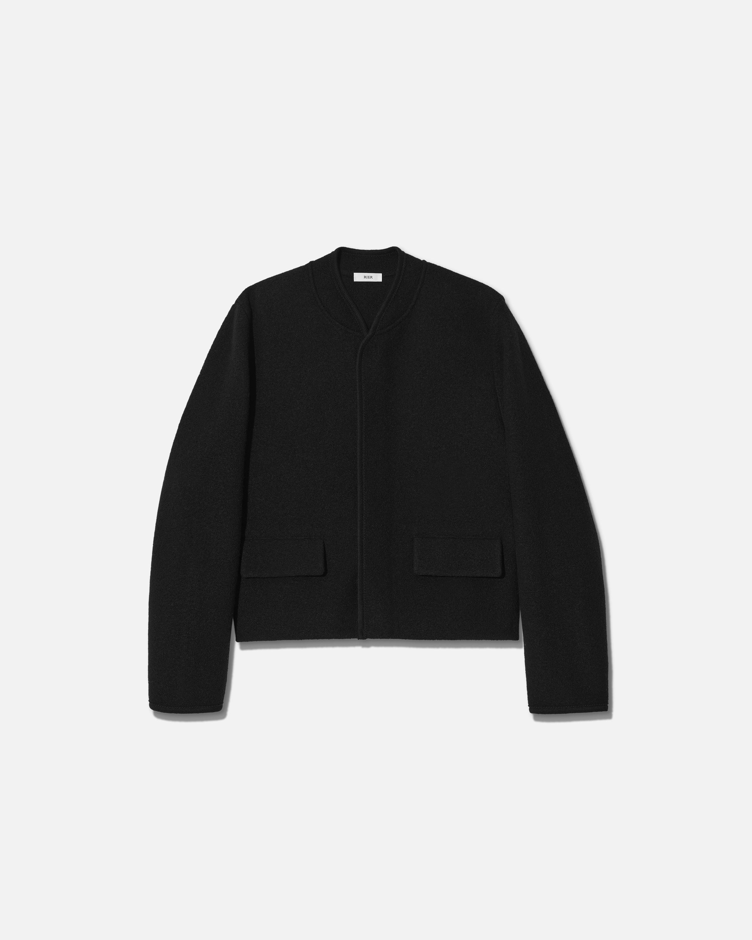 RIER — Walker jacket city crop black | 100% natural wool | made in Austria  | Rier