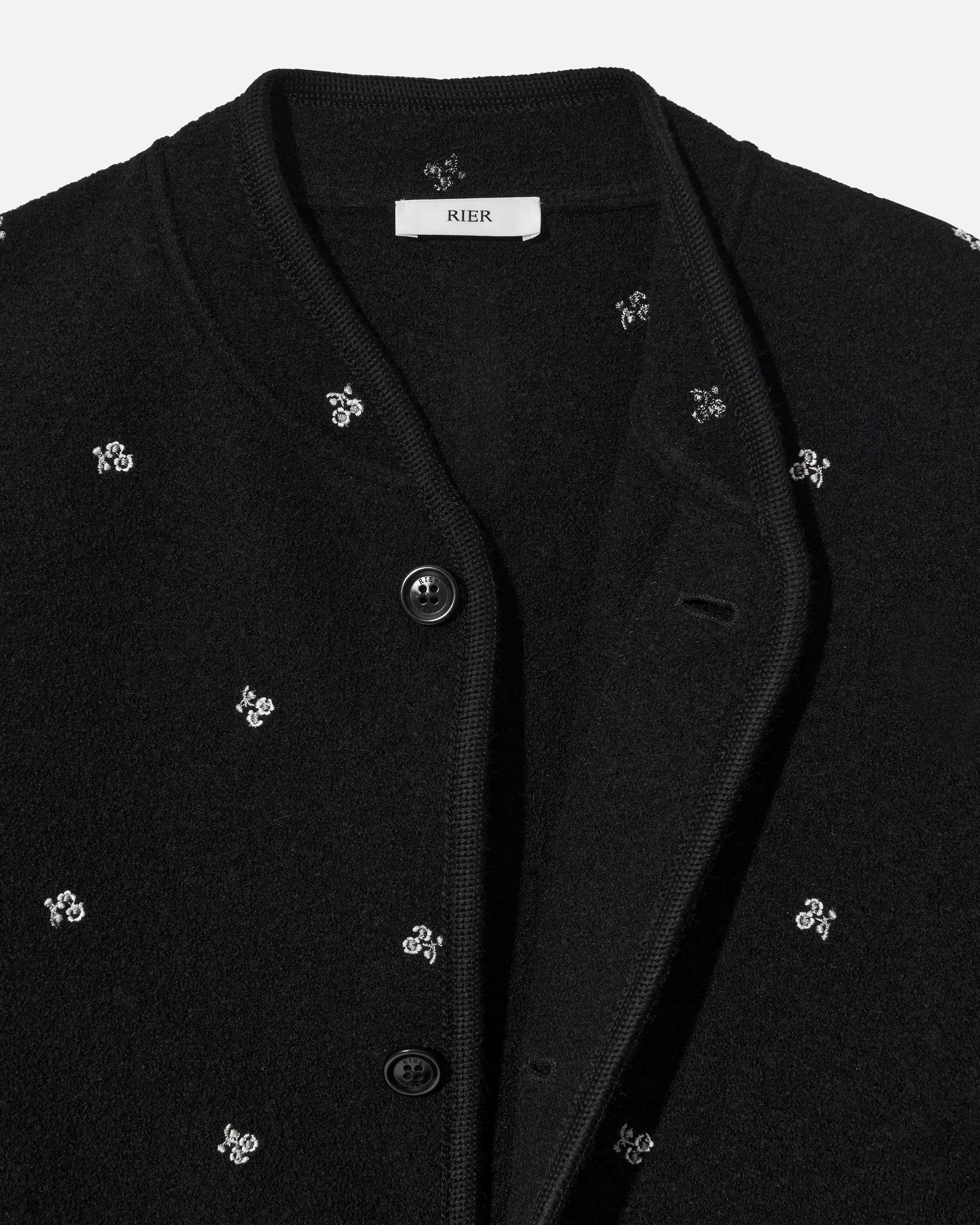 Walker jacket city crop flowers black