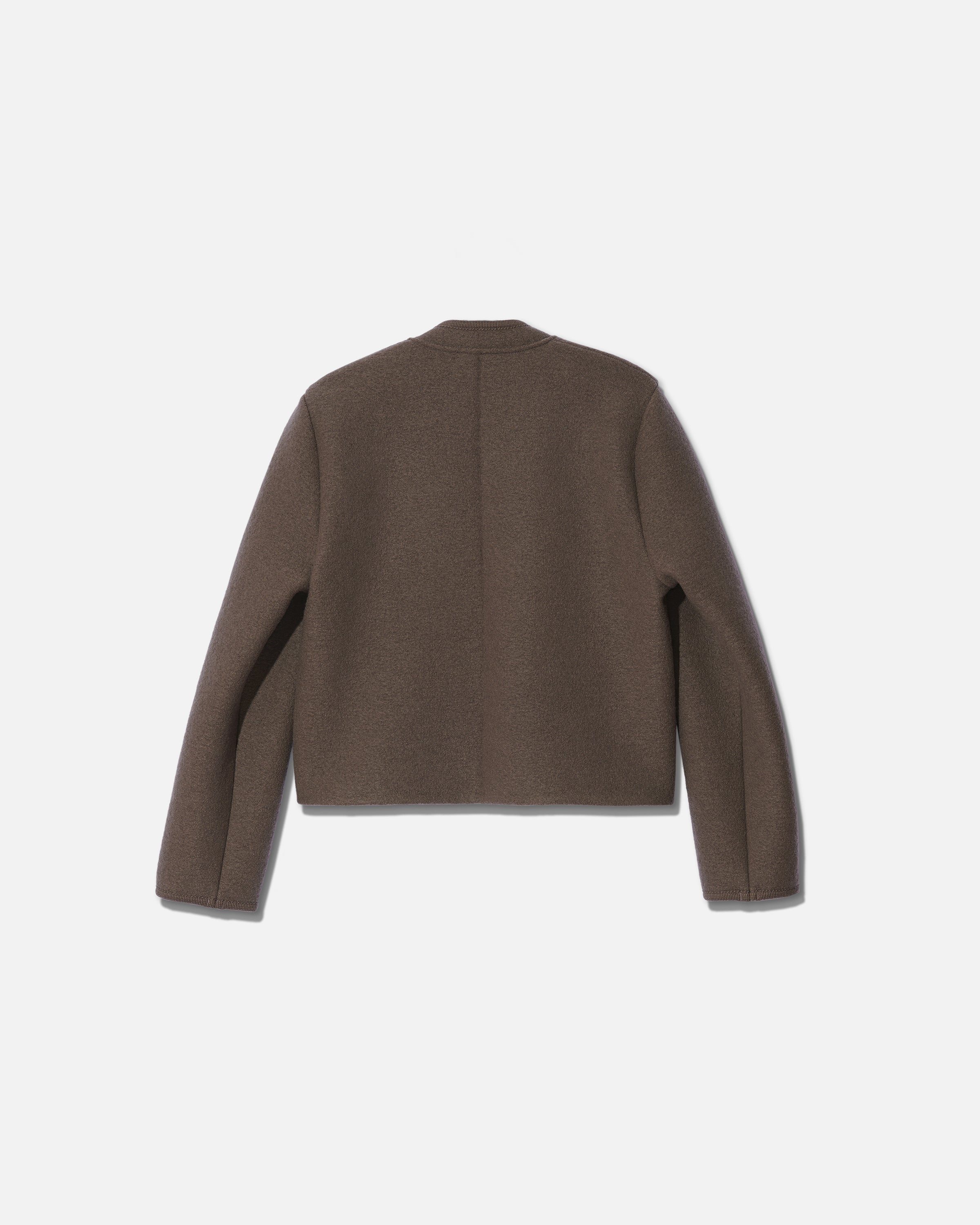 RIER | Walker jacket city crop castoro | 100% natural wool