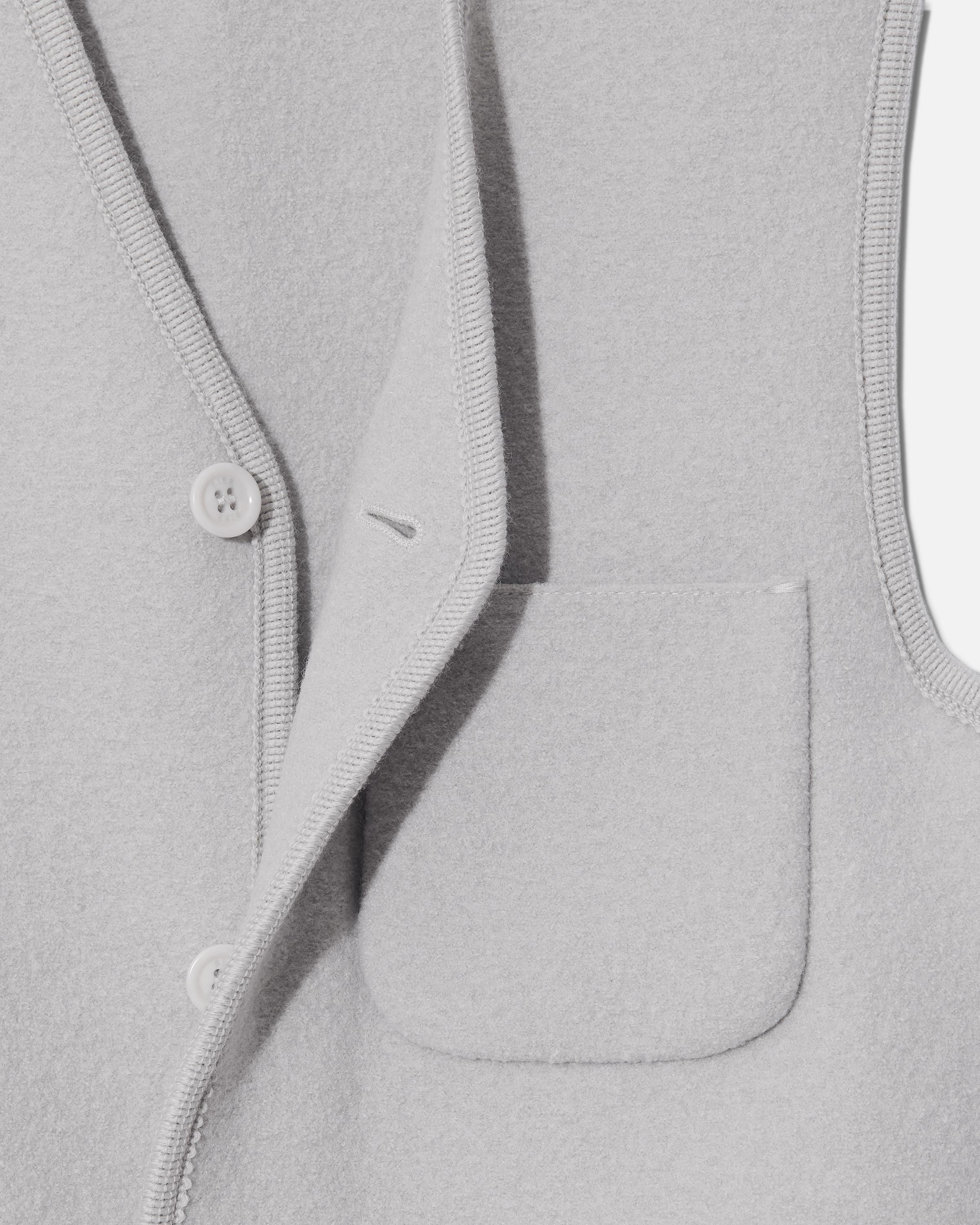RIER | Walker gilet city perle | 100% natural wool | made in