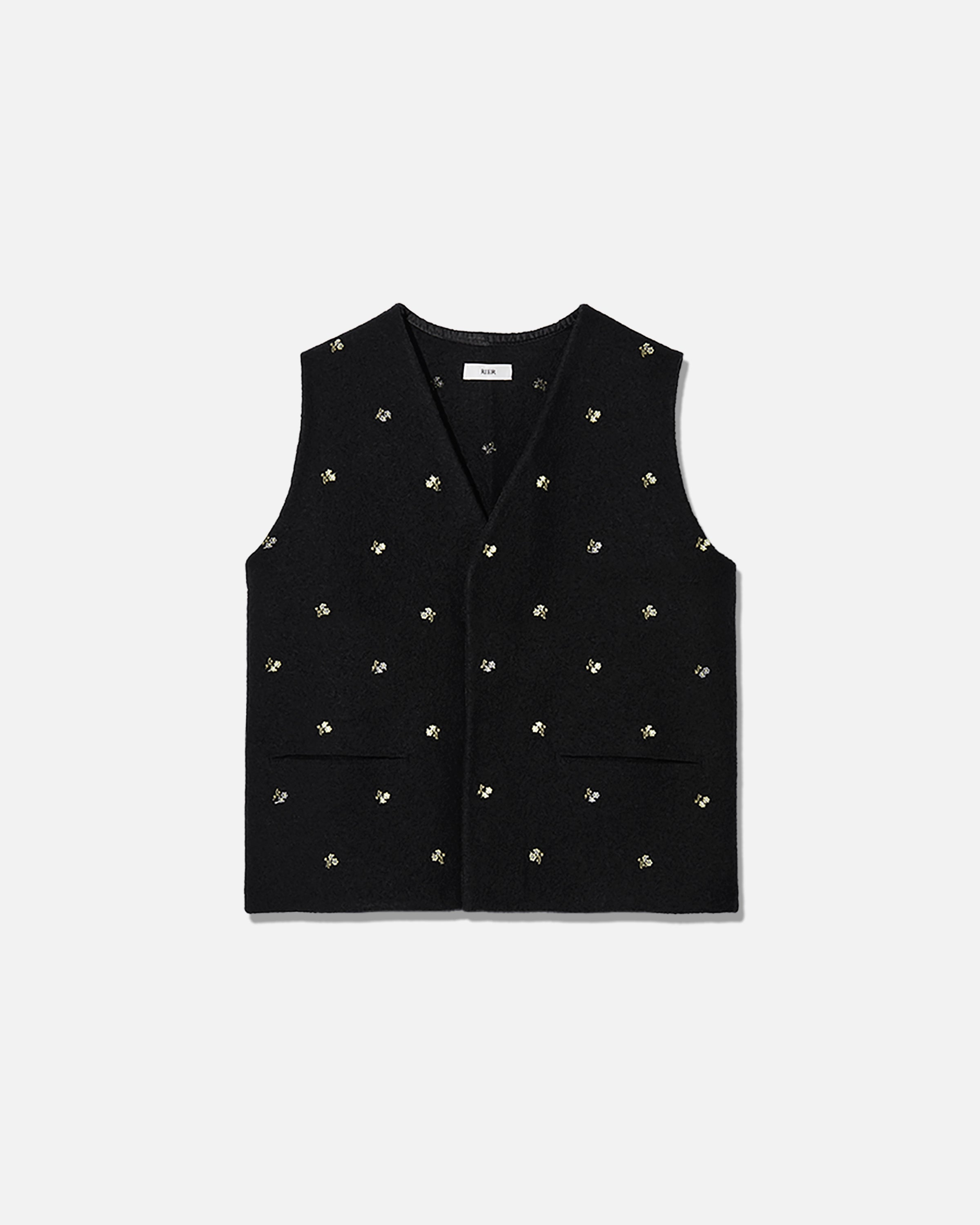 Walker gilet compact flowers black