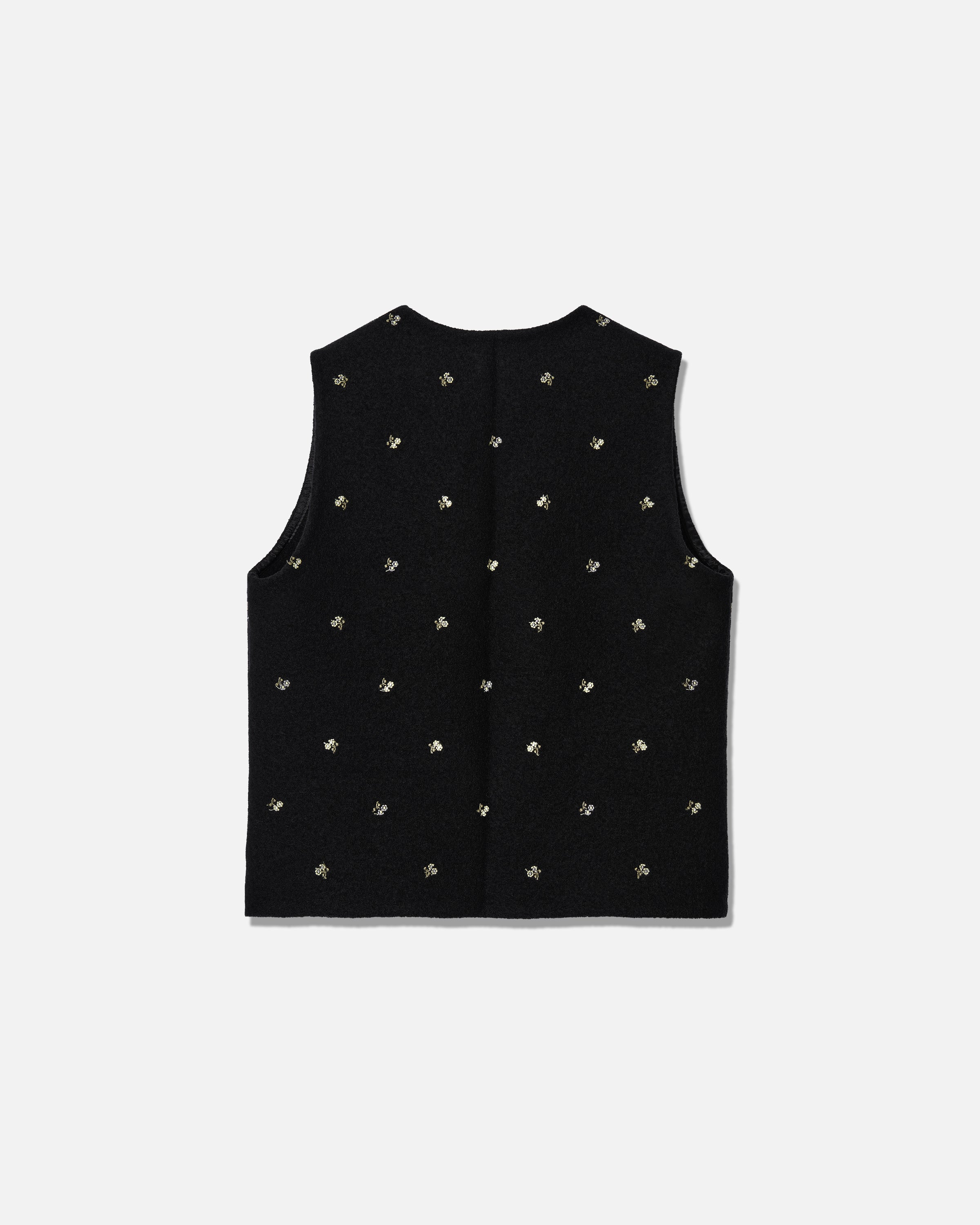 Walker gilet compact flowers black