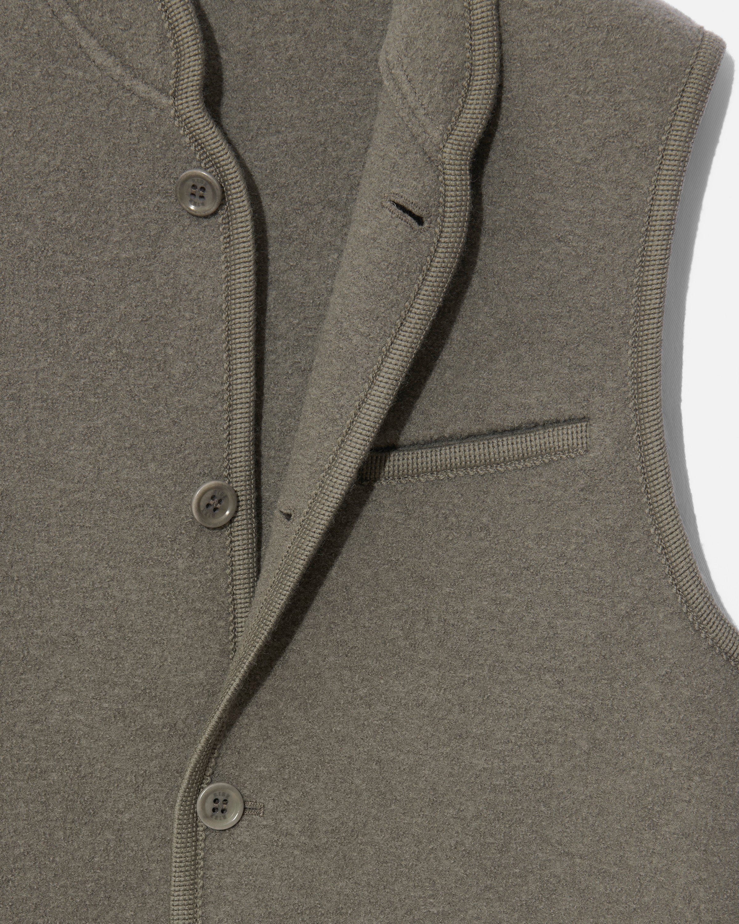 Walker gilet boxy camoscio