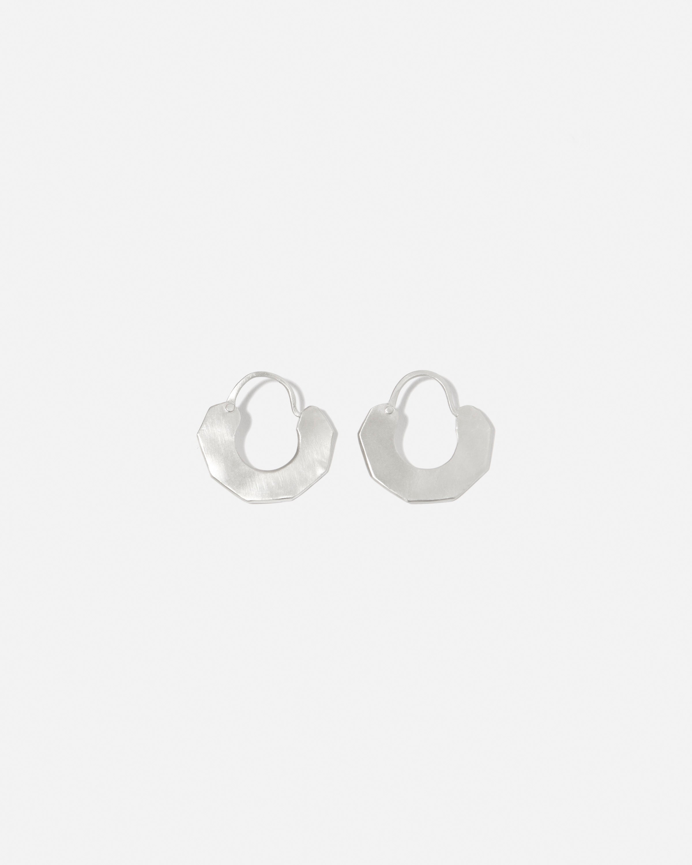 RIER, product: Sterling-silver hexagonal hoops (fig. 1)