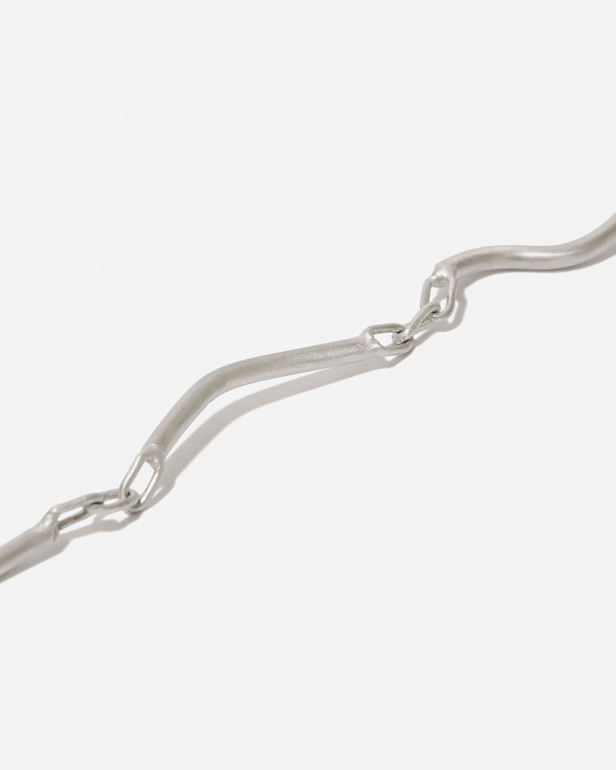 Sterling-silver necklace brittle twigs
