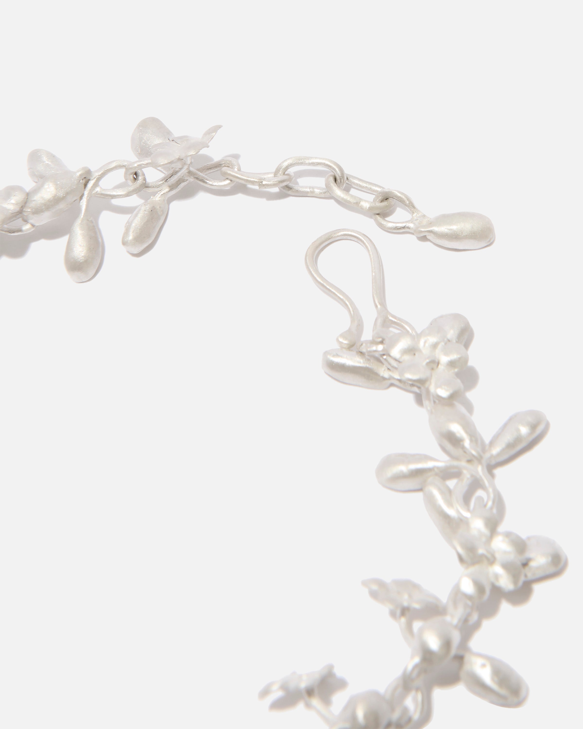 Sterling-silver necklace mini flowers