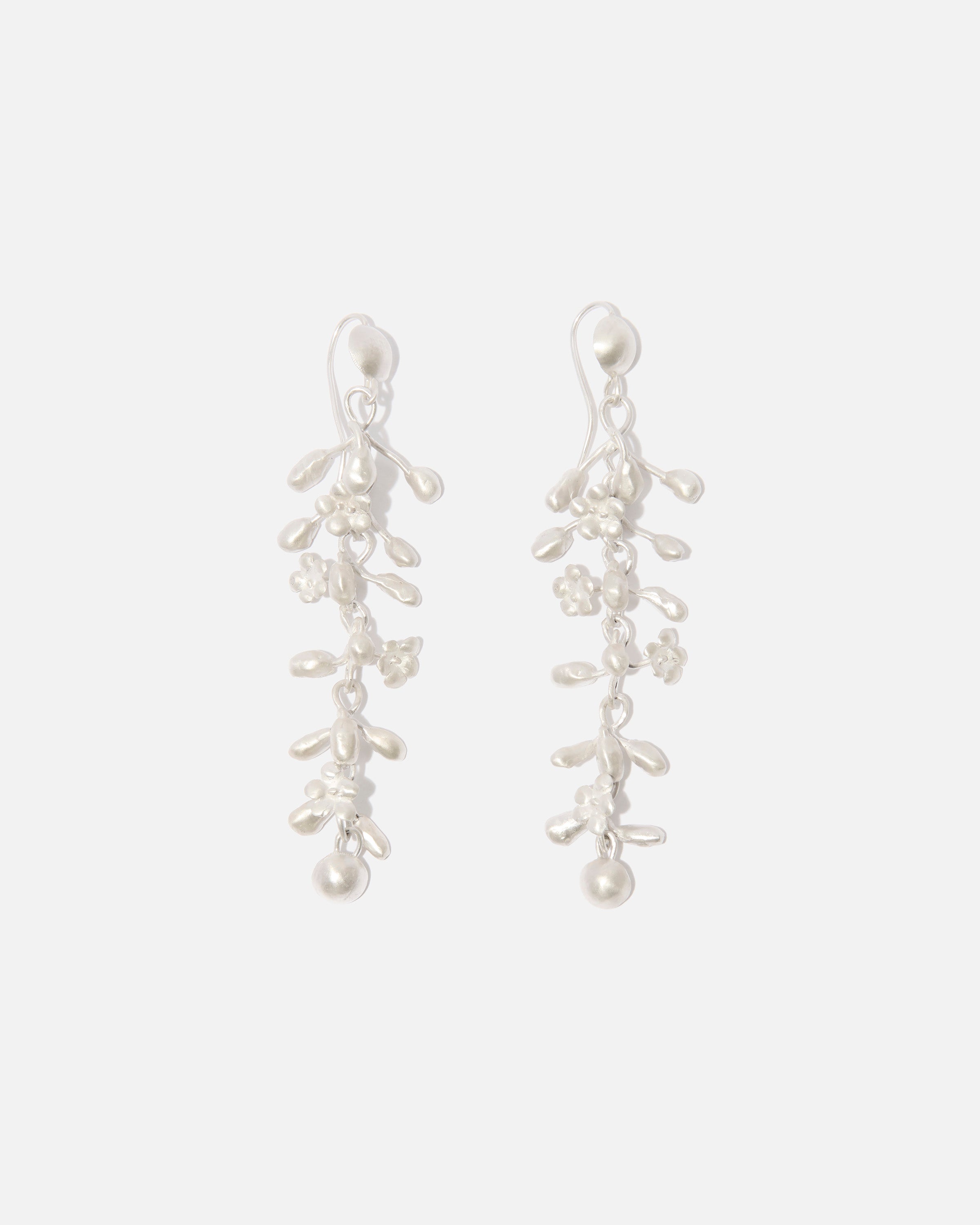 Sterling-silver earrings medium