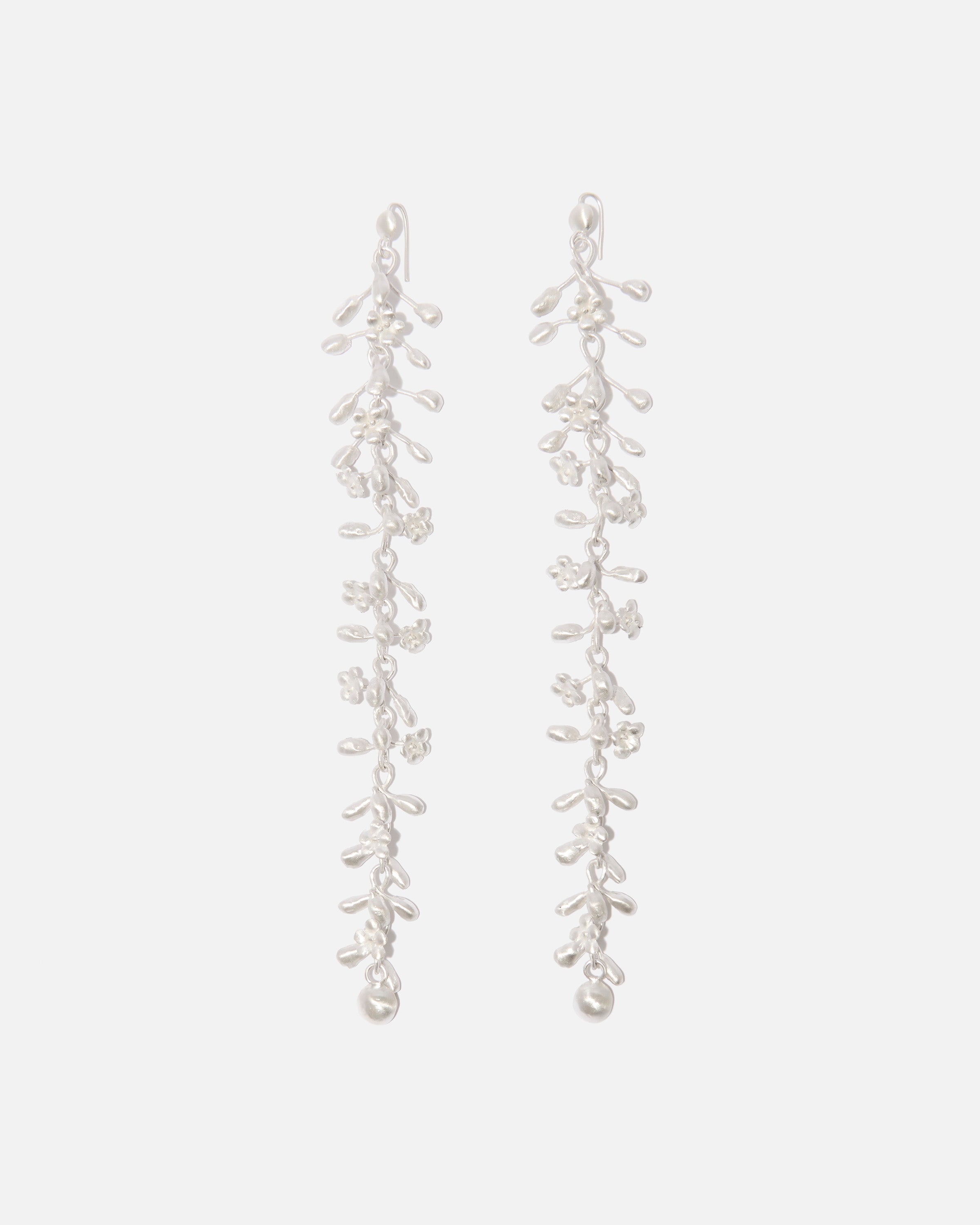 Sterling-silver earrings long