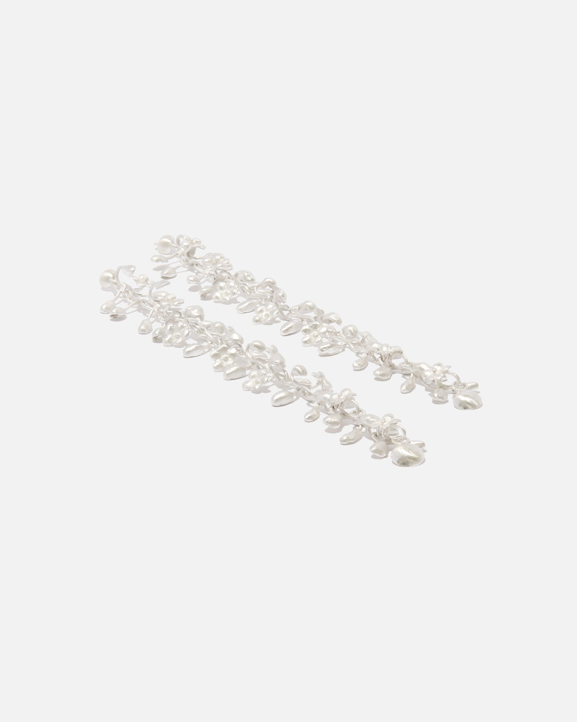 RIER, product: Sterling-silver earrings long flowers (fig. 2)