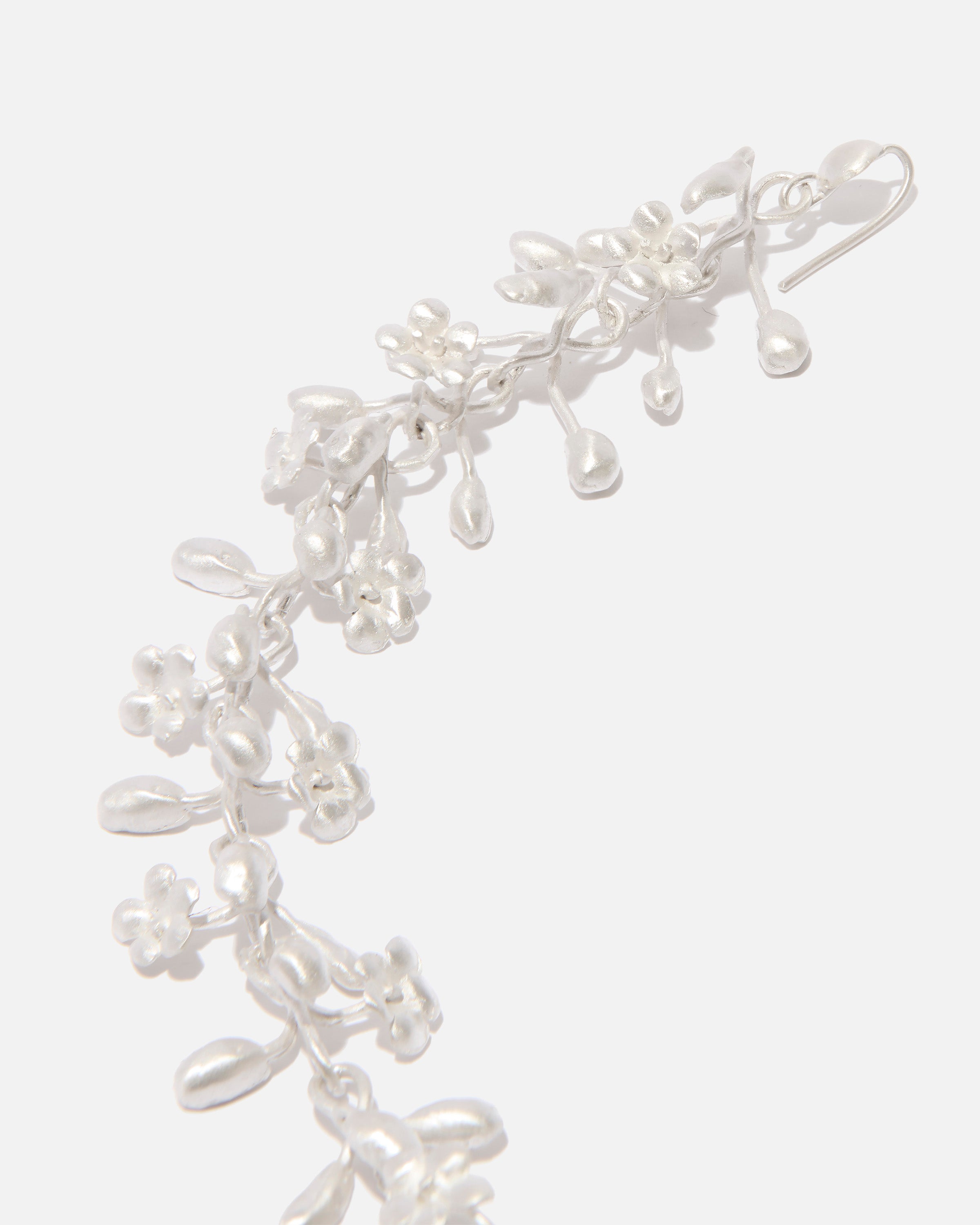 RIER, product: Sterling-silver earrings long flowers (fig. 3)