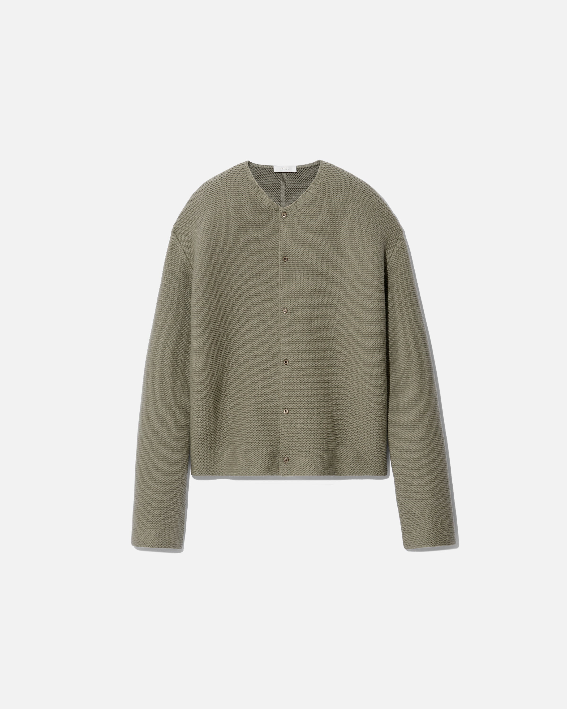 Tyrolean cardigan oversize camoscio