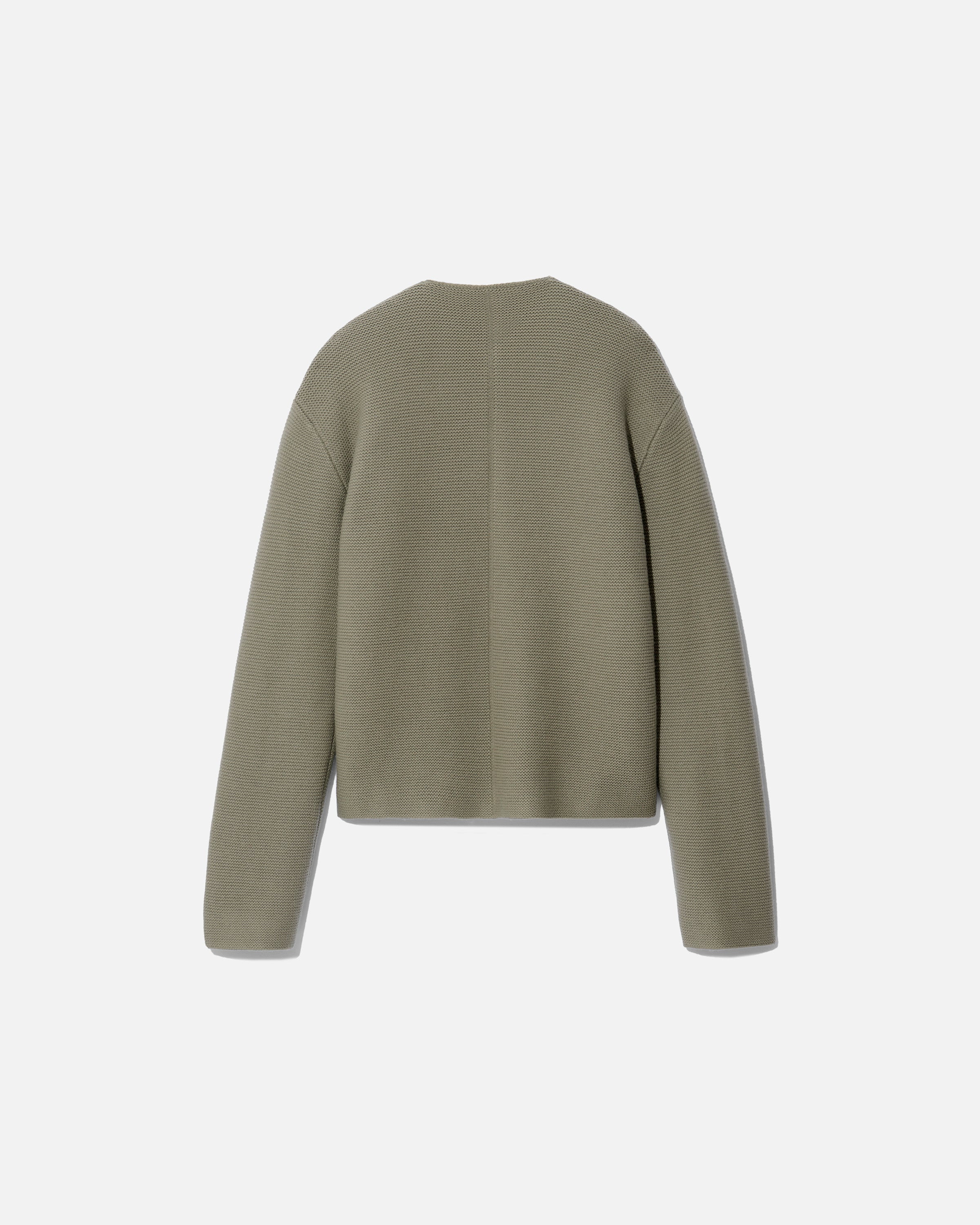 Tyrolean cardigan oversize camoscio