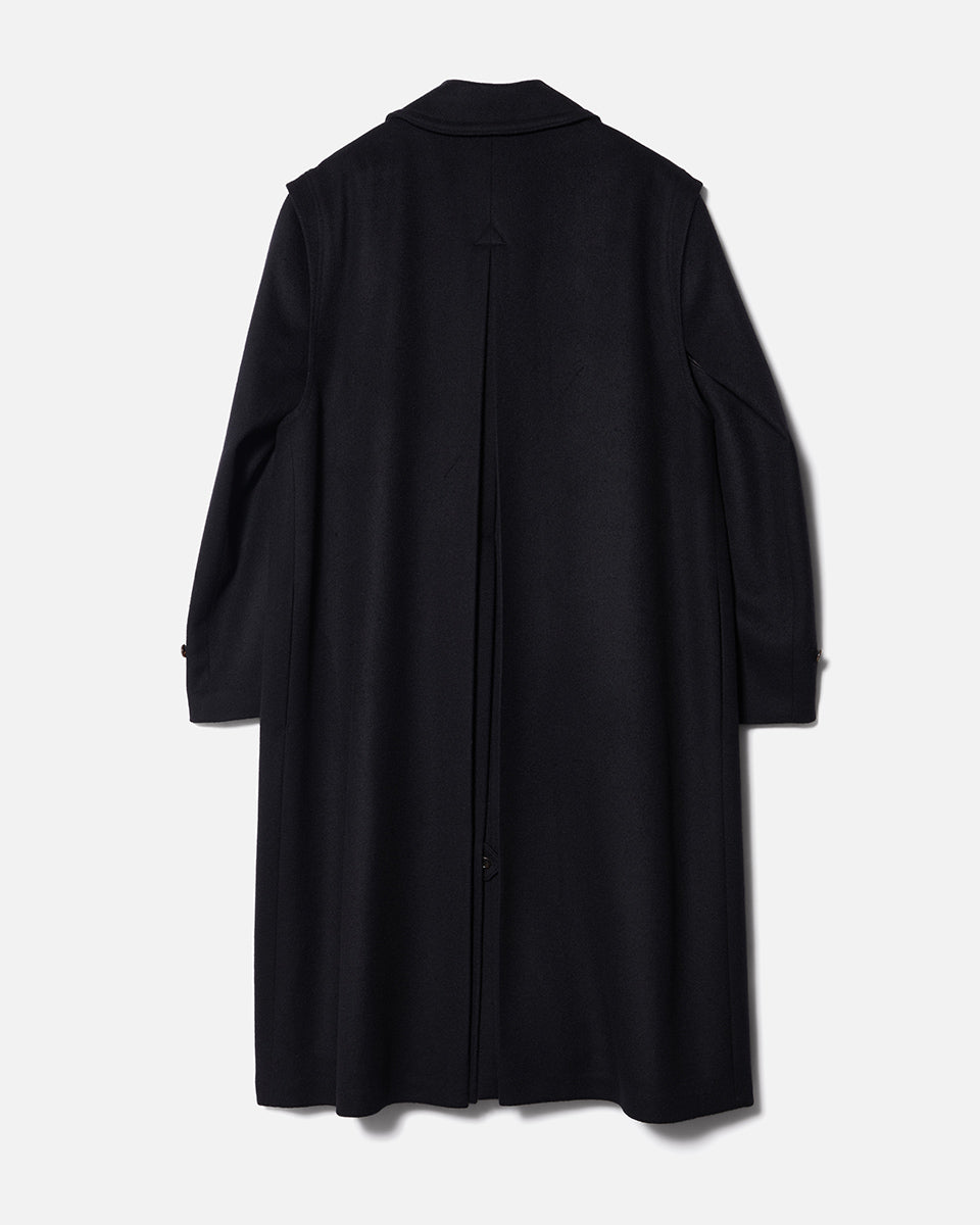 RIER loden coat ローデン ウール コート RIER | Loden coat classic black| 100% fine wool | made in