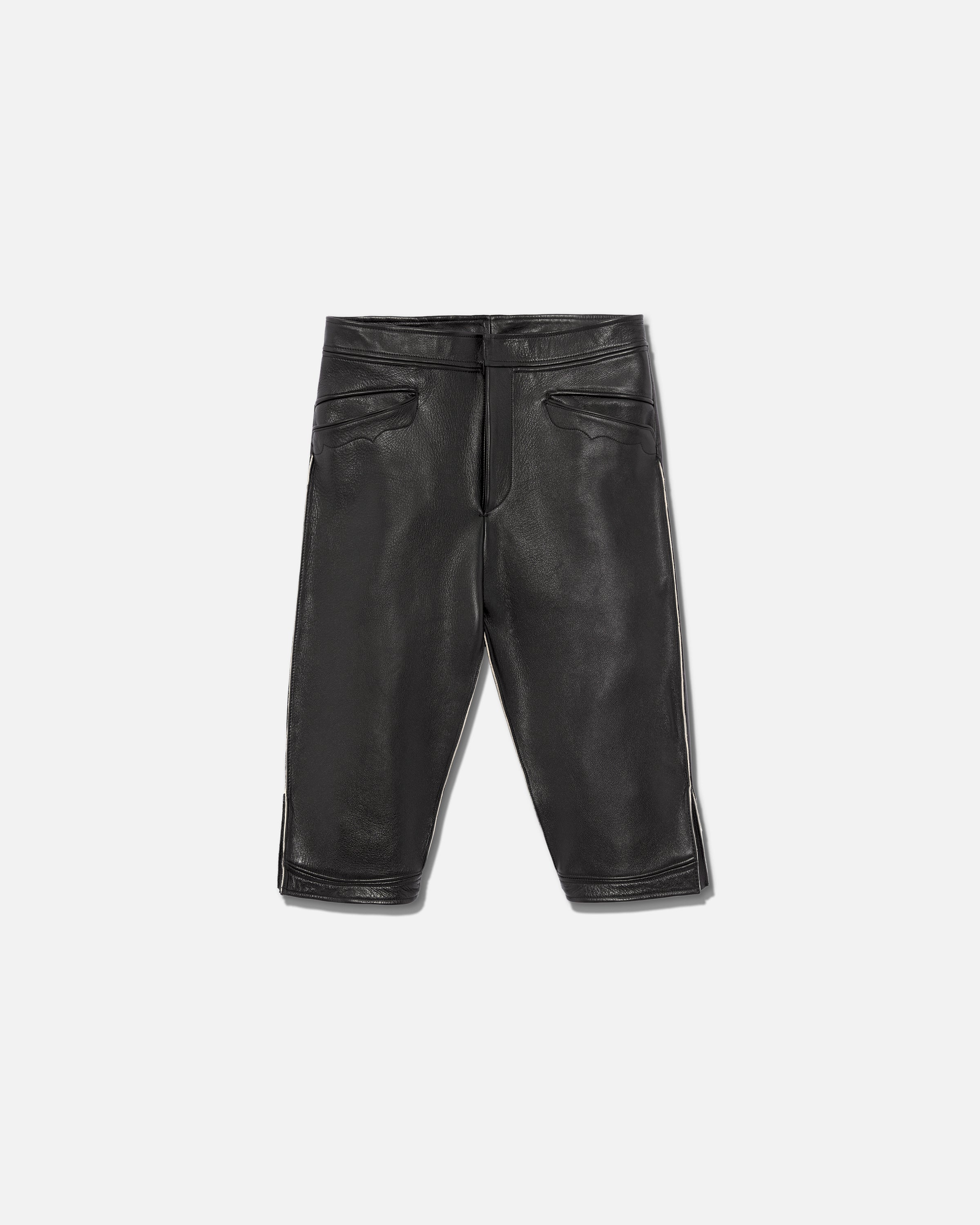 Bonded leather knickerbocker black