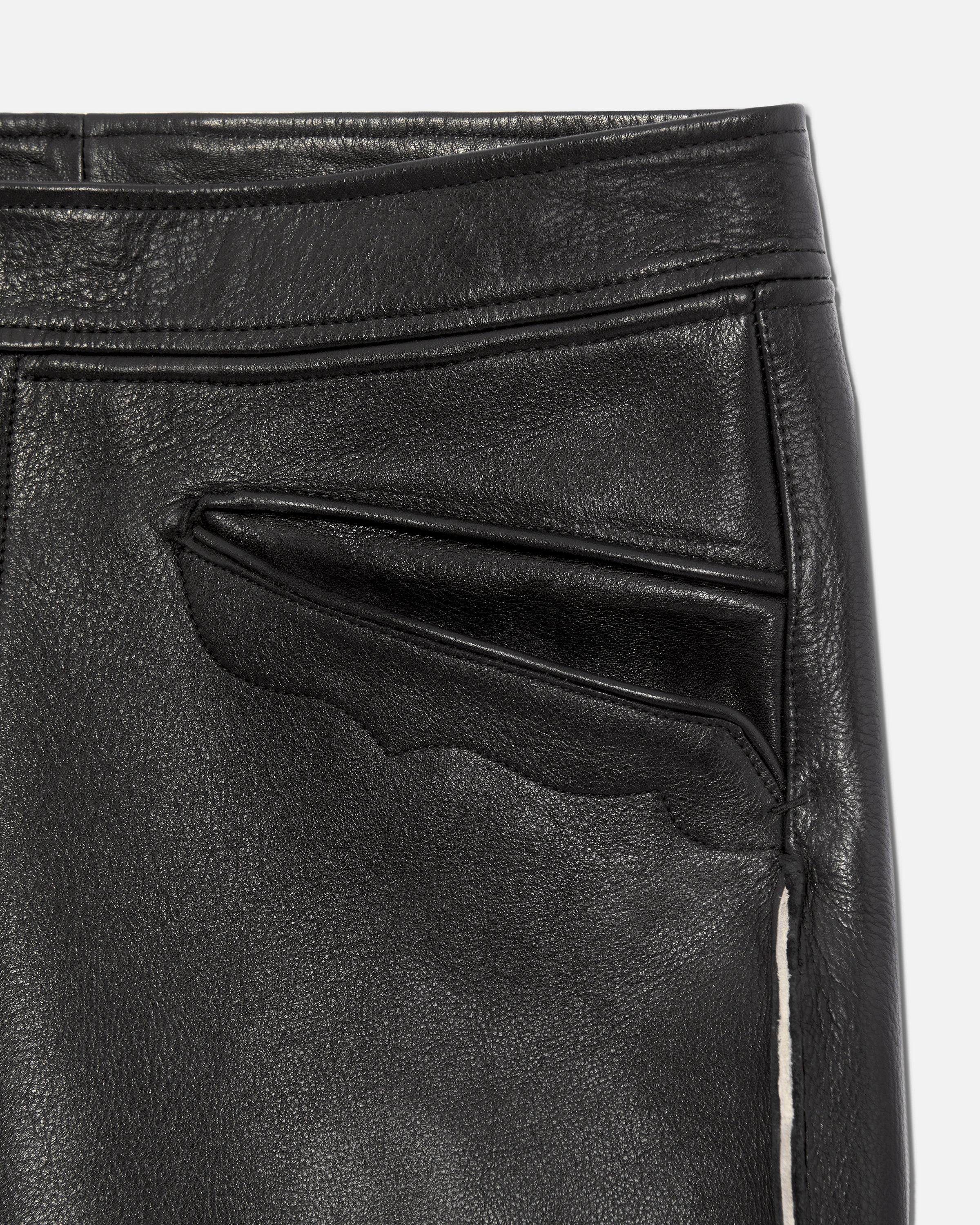 Bonded leather knickerbocker black