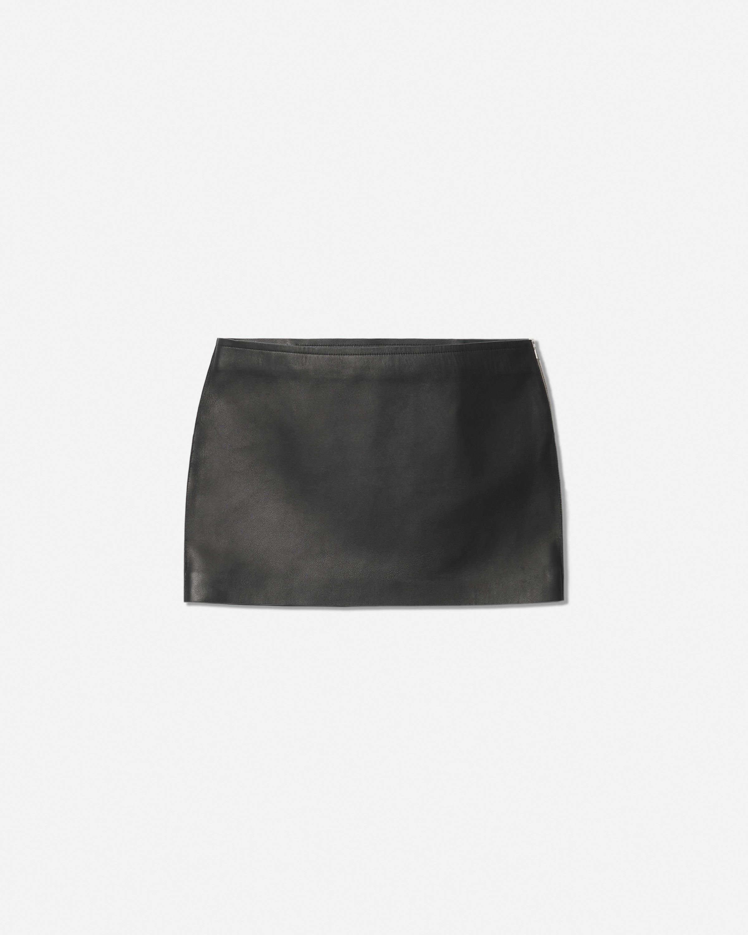 RIER, product: Bonded leather mini skirt black (fig. 1)