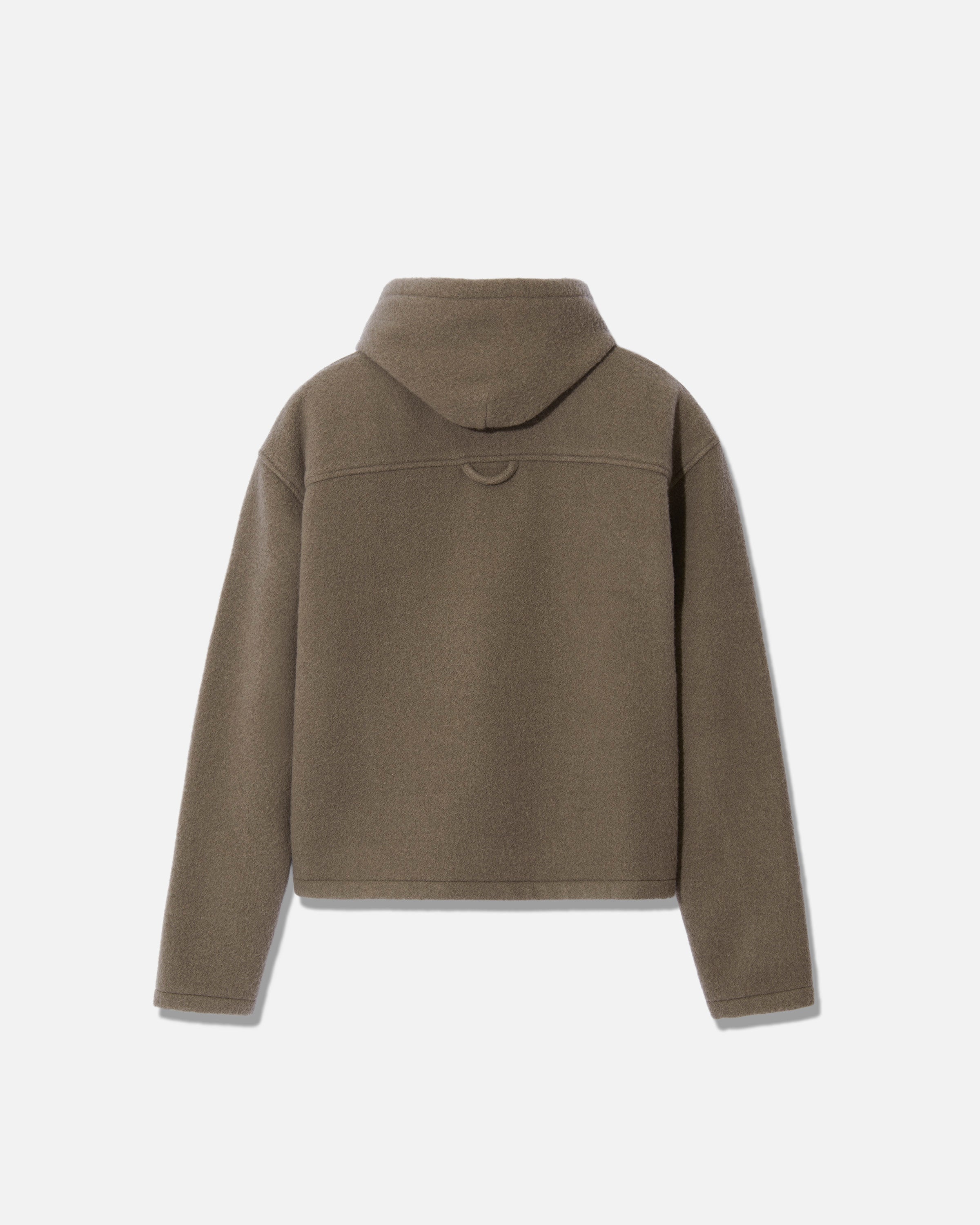 RIER | Fleece hoodie crop argile | Made in Austria | Rier