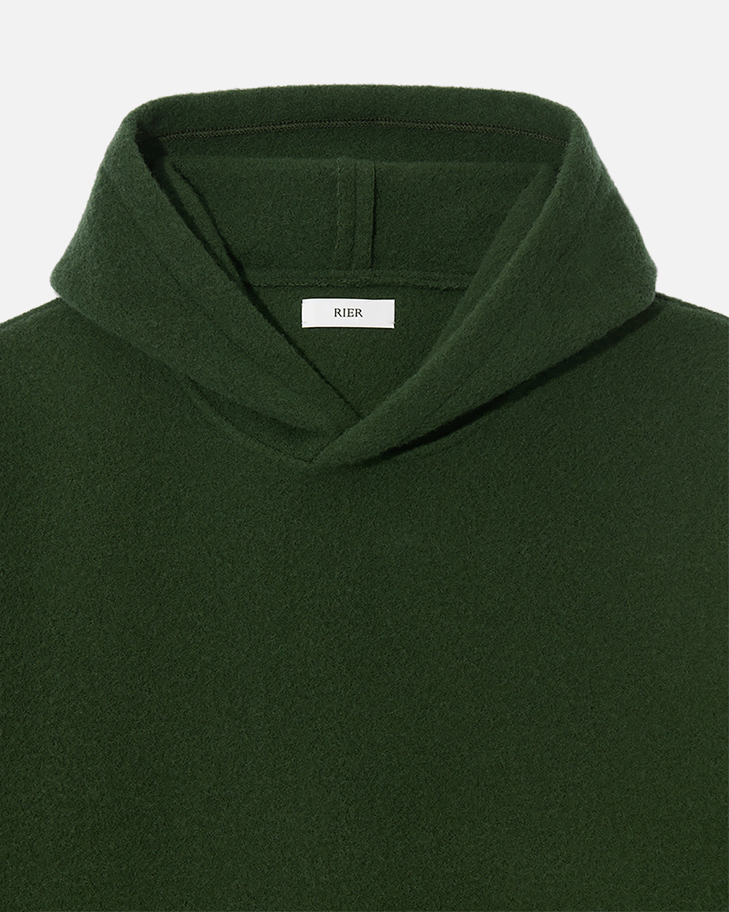 Fleece hoodie crop ivy