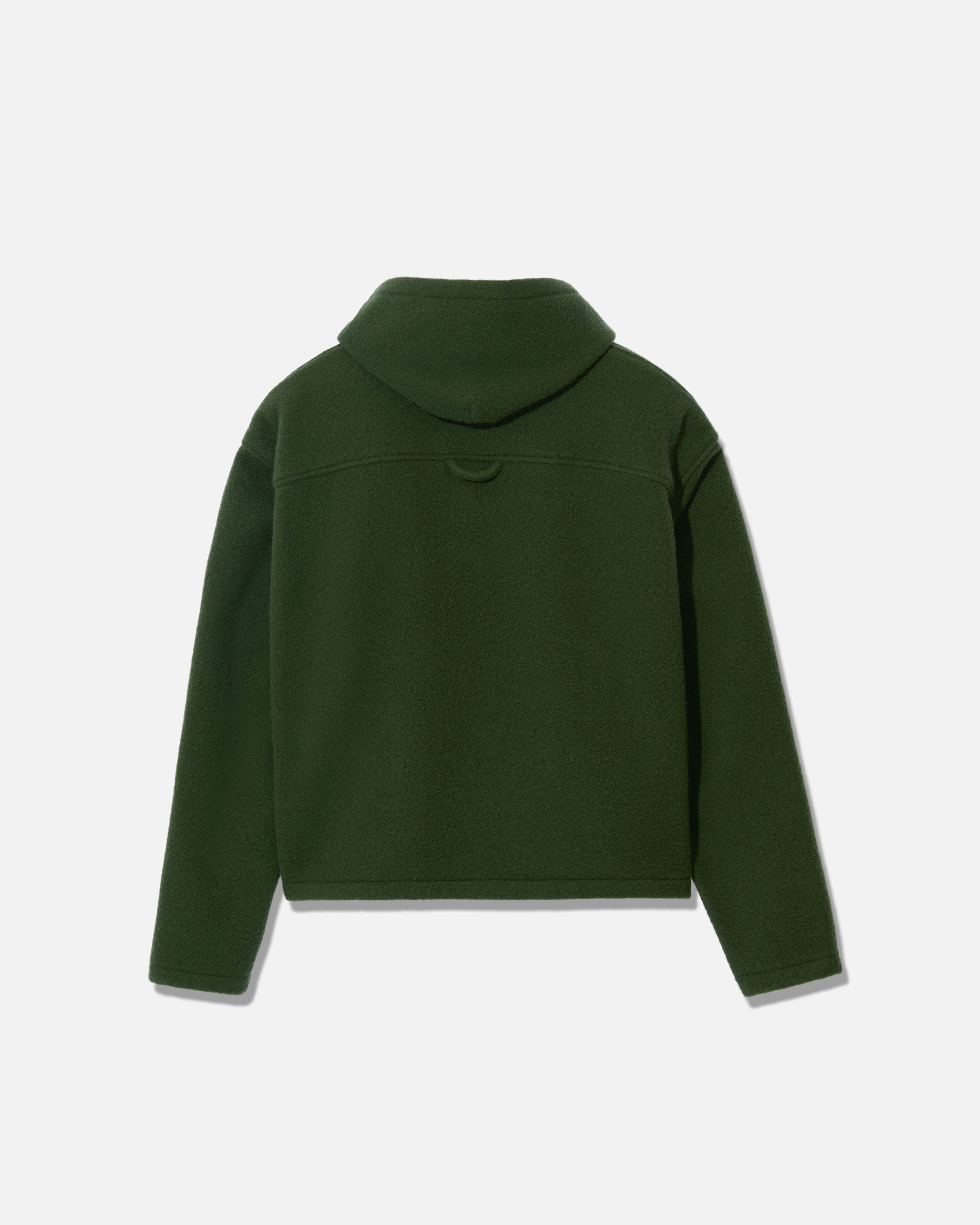 Fleece hoodie crop ivy