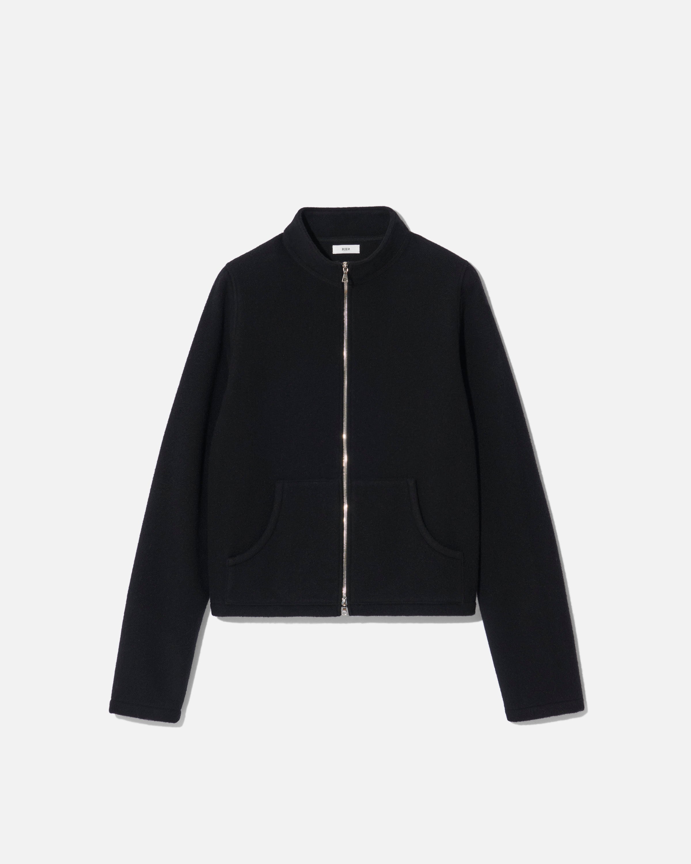 Fleece full zip black