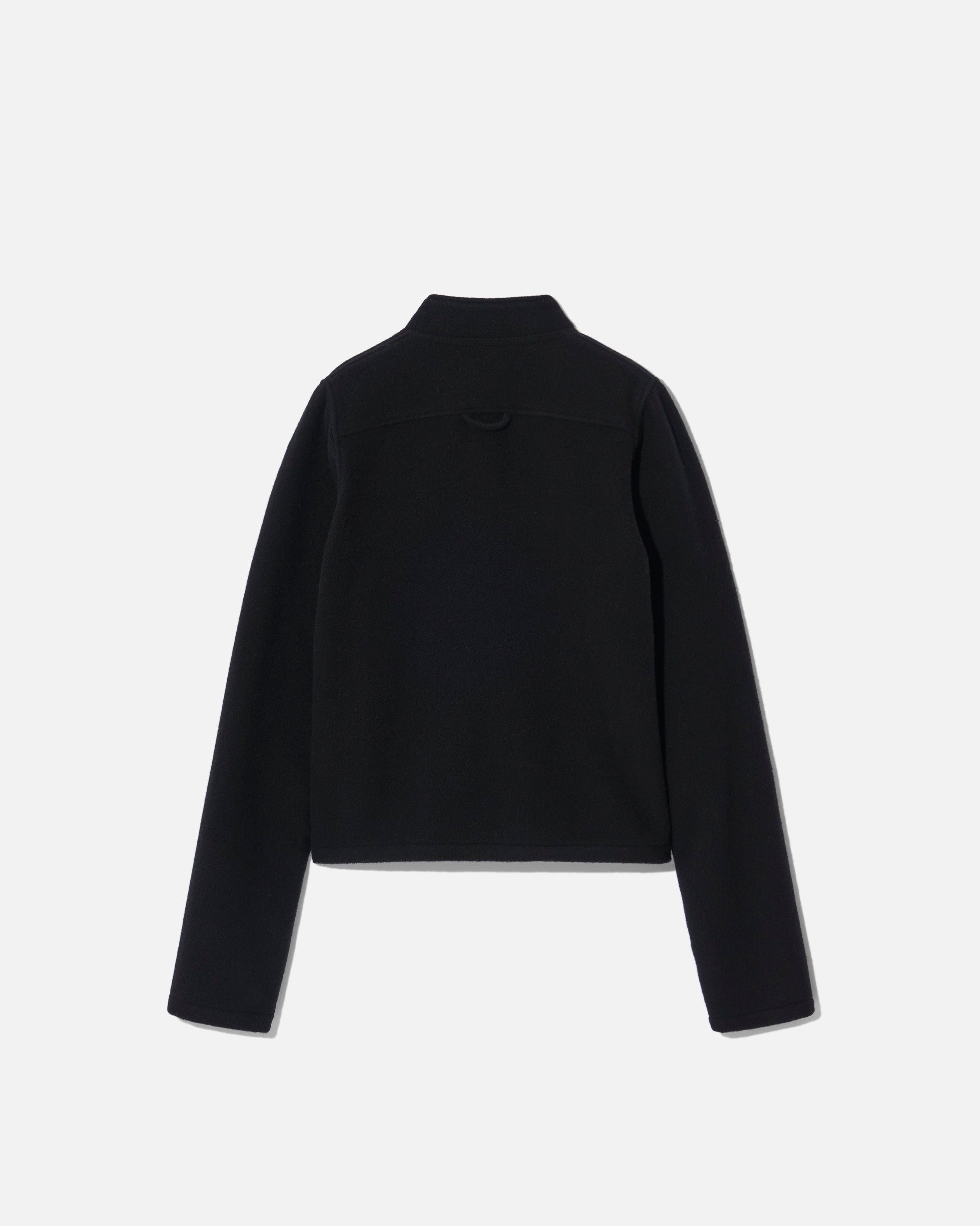 Fleece full zip black