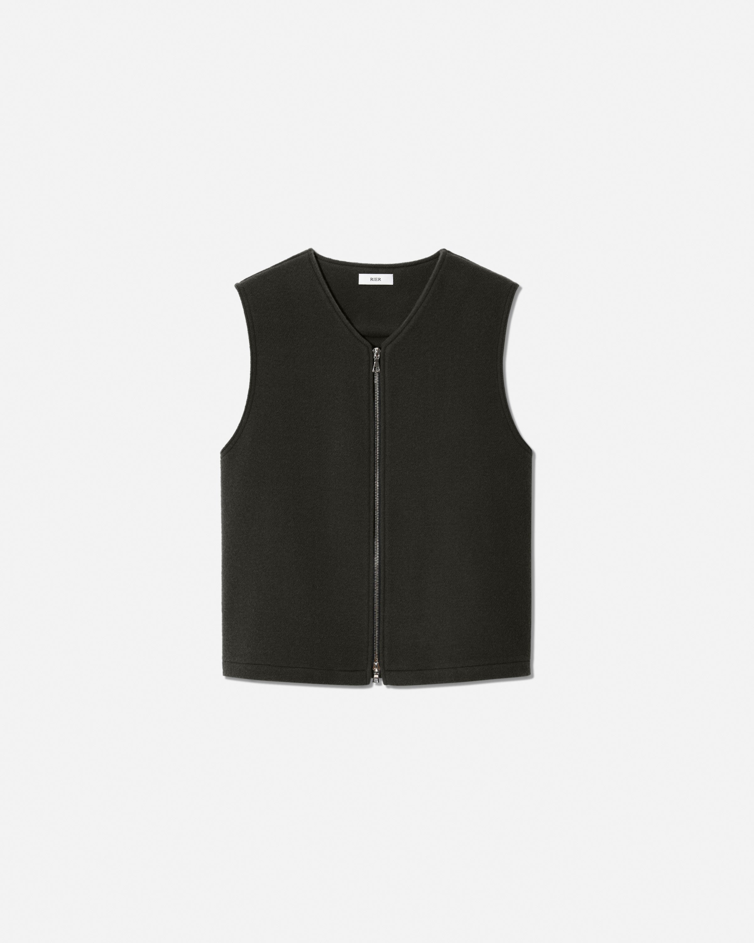 RIER, product: Fleece gilet taupe (fig. 1)