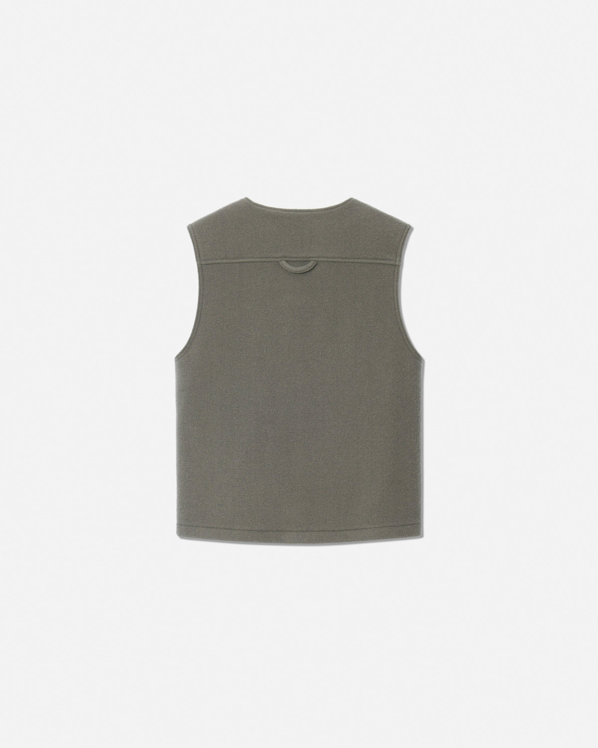 Fleece gilet zinc
