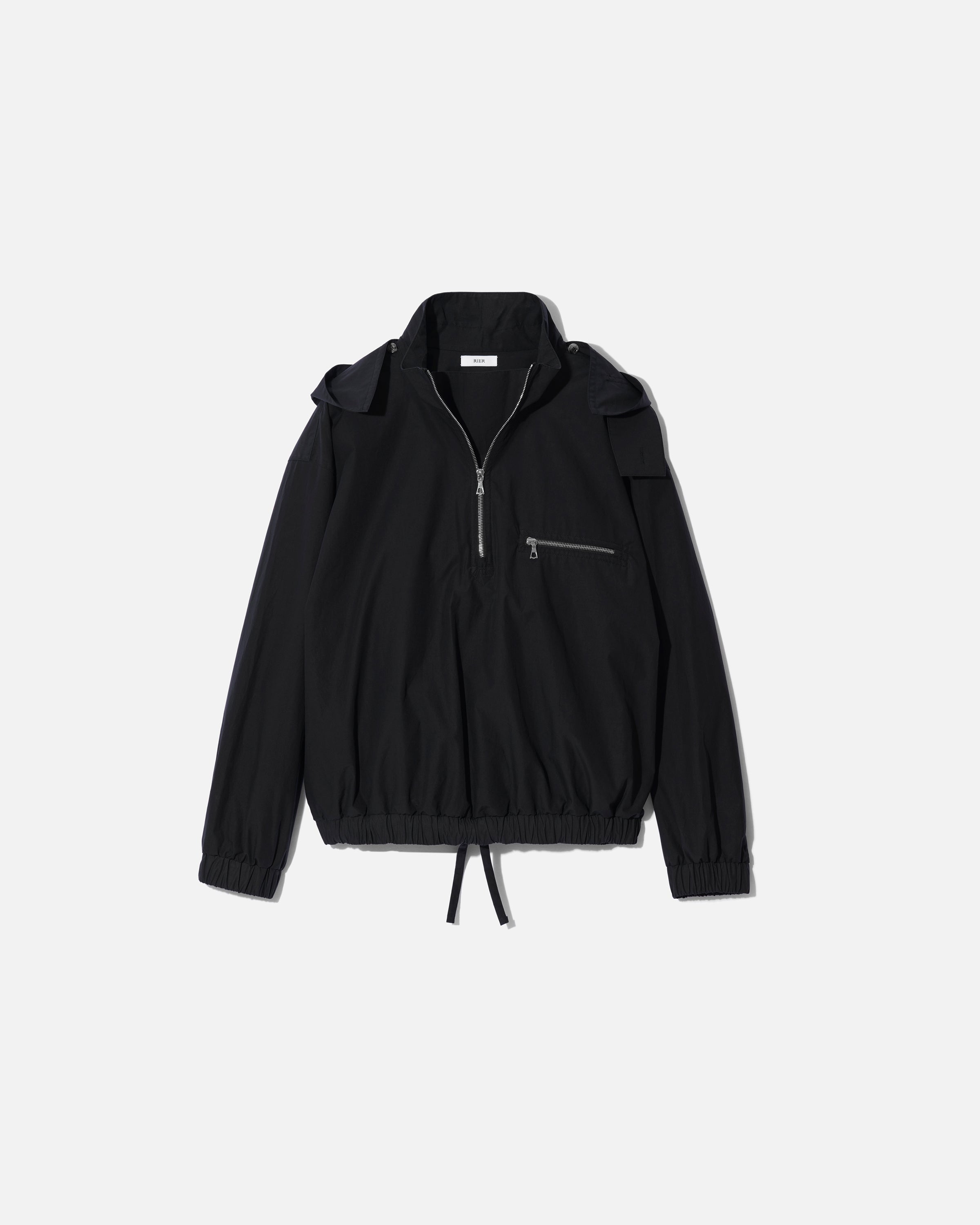 RIER — Windbreaker cotton waxed black | Made in Austria | Rier