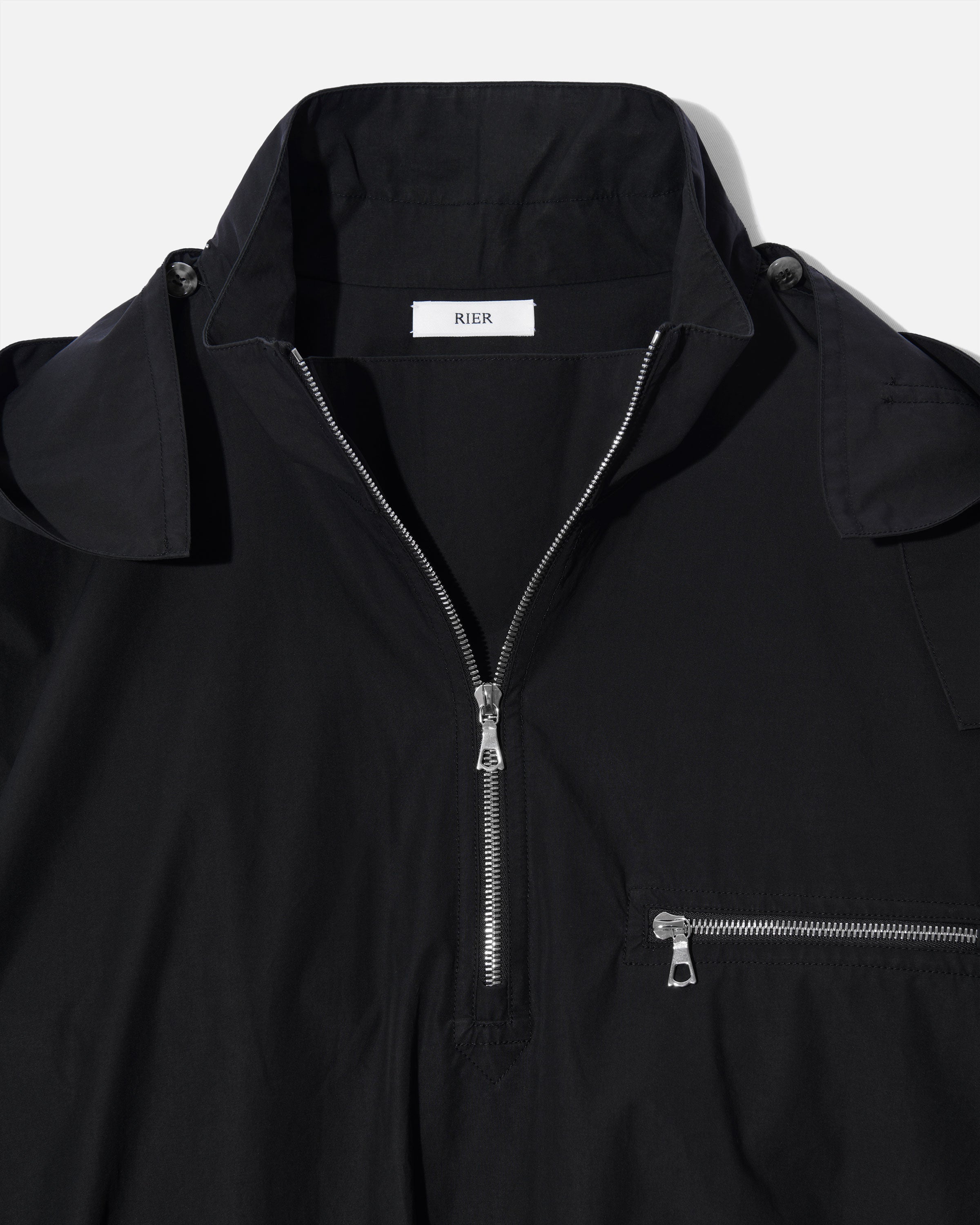 Windbreaker cotton waxed black