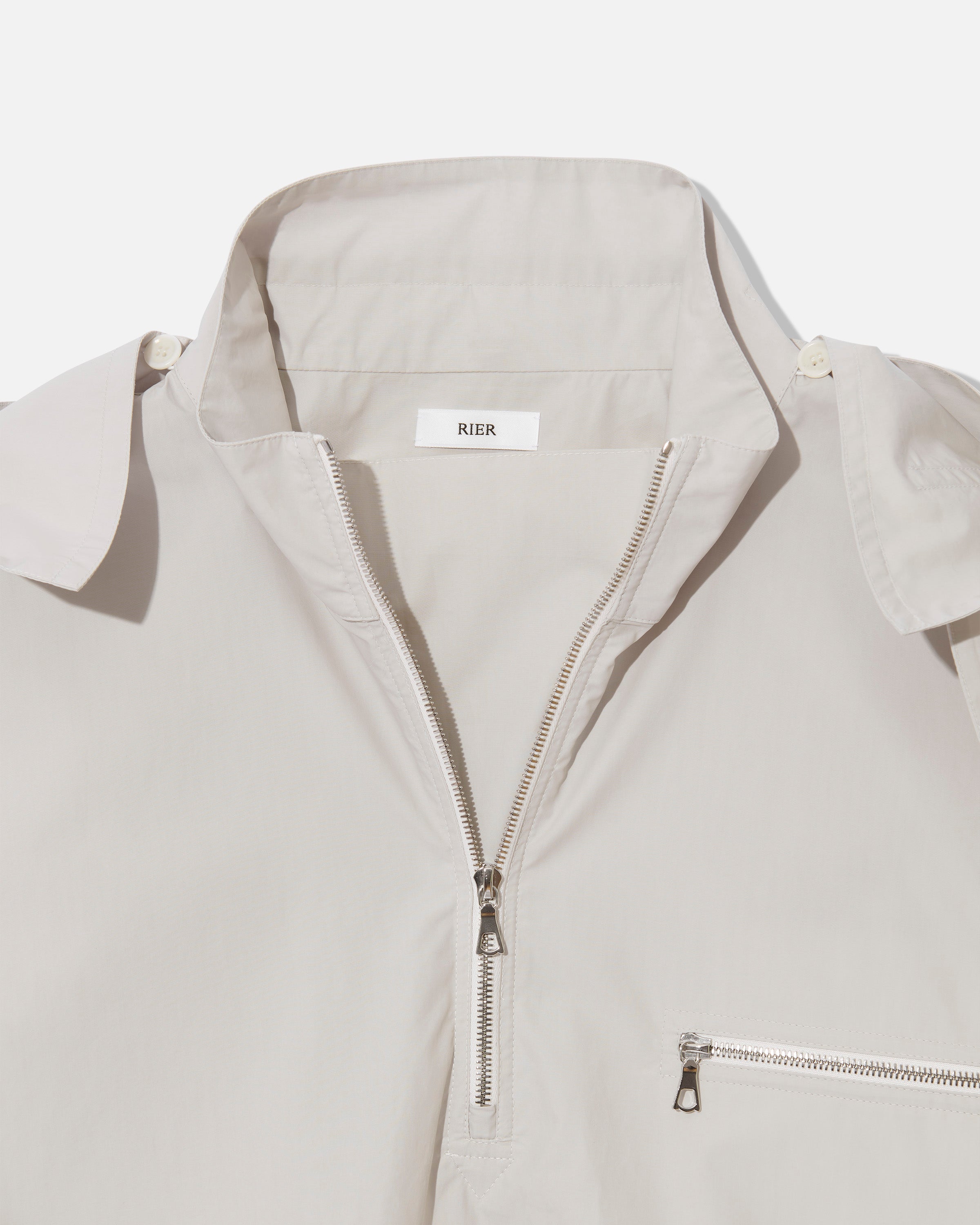 Windbreaker cotton waxed chalk