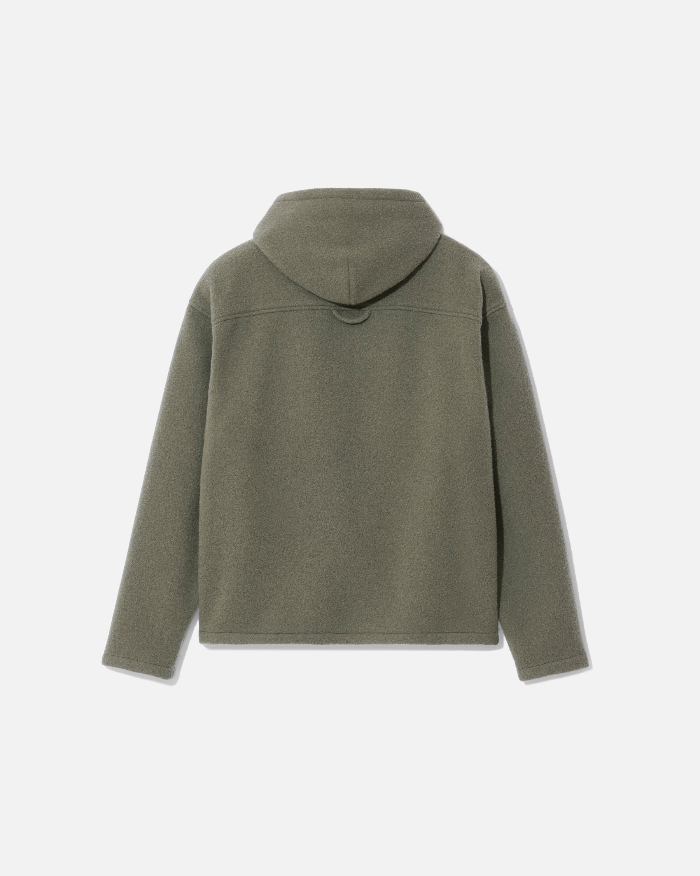 Fleece hoodie camoscio