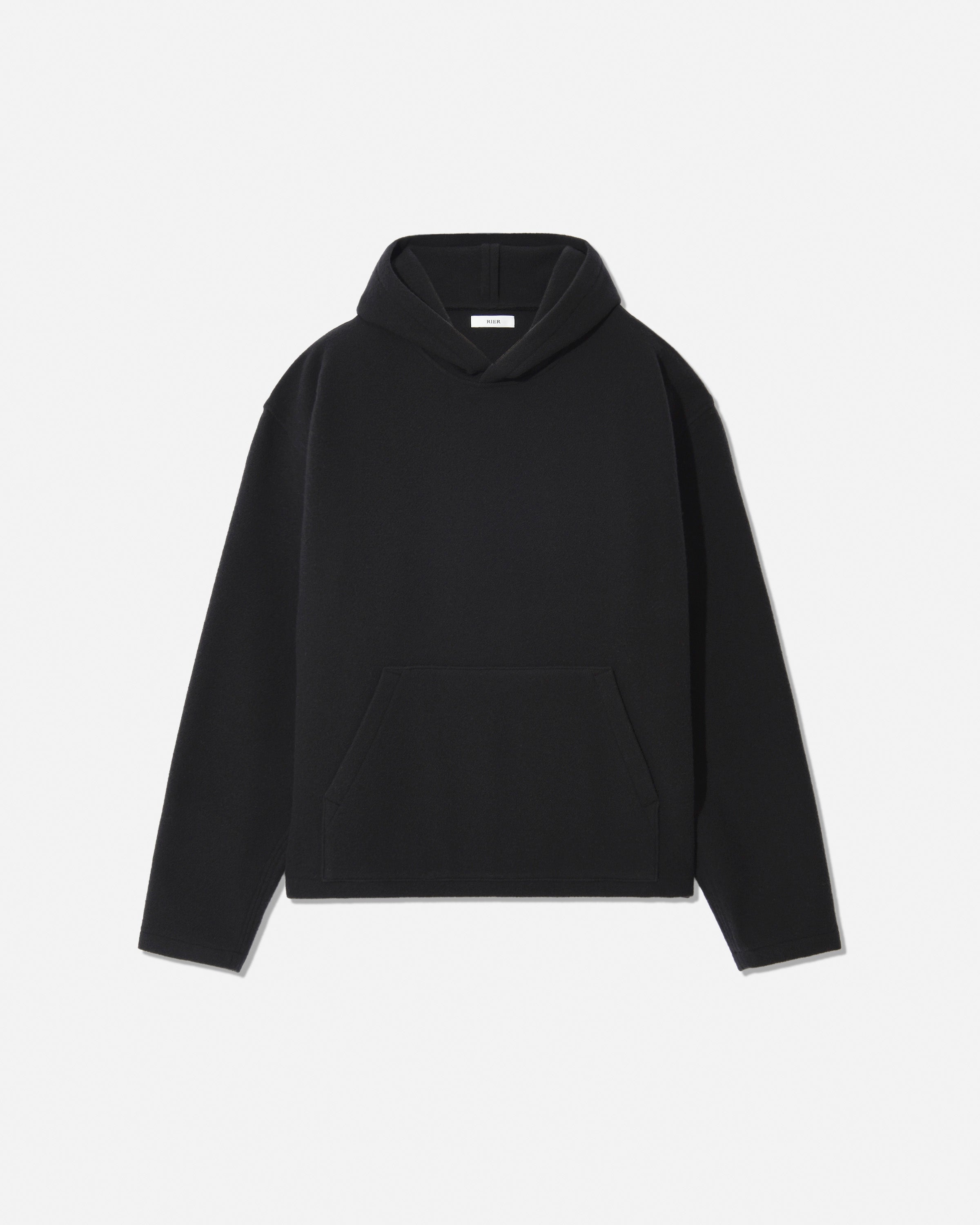 Fleece hoodie charbon