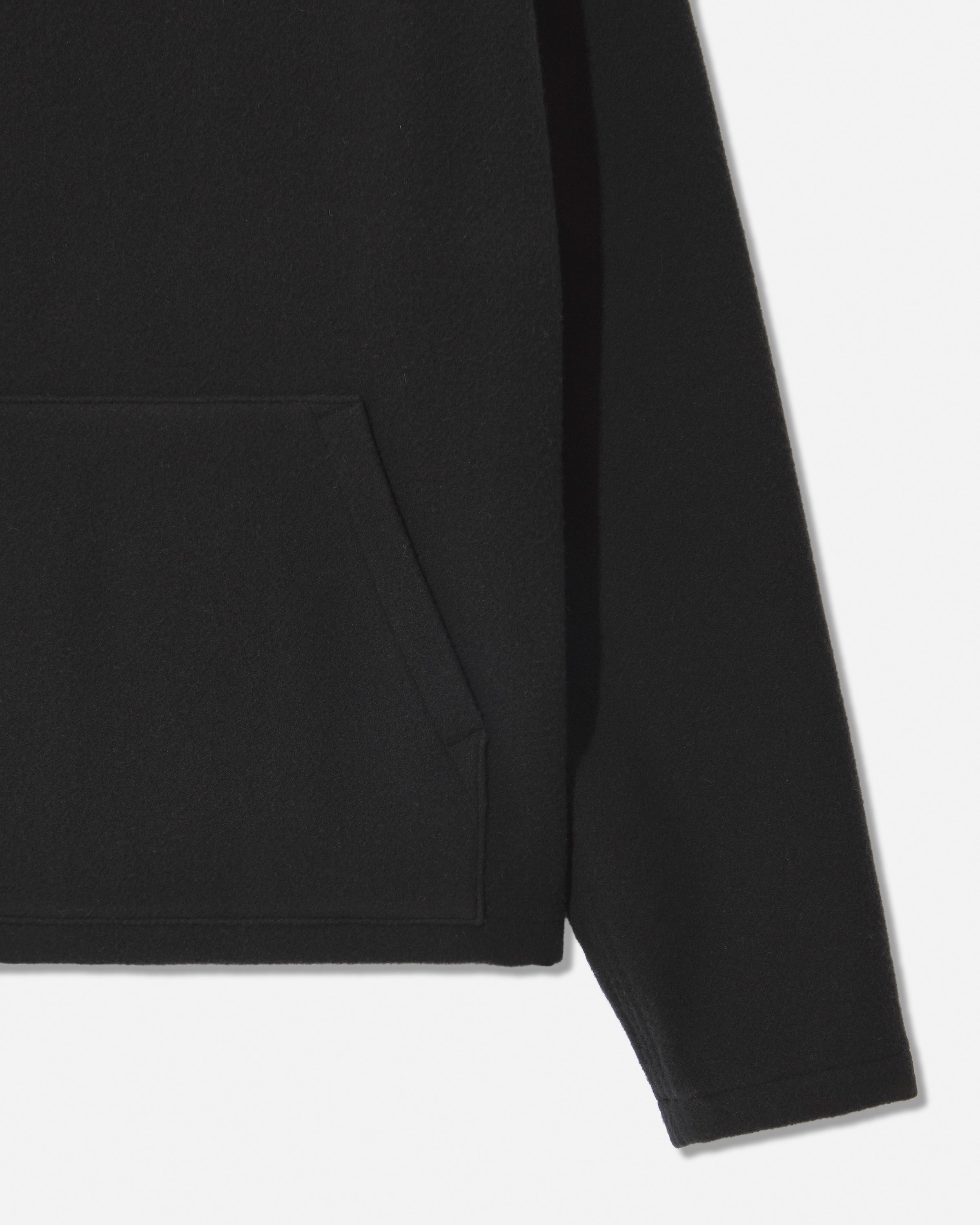 Fleece hoodie charbon