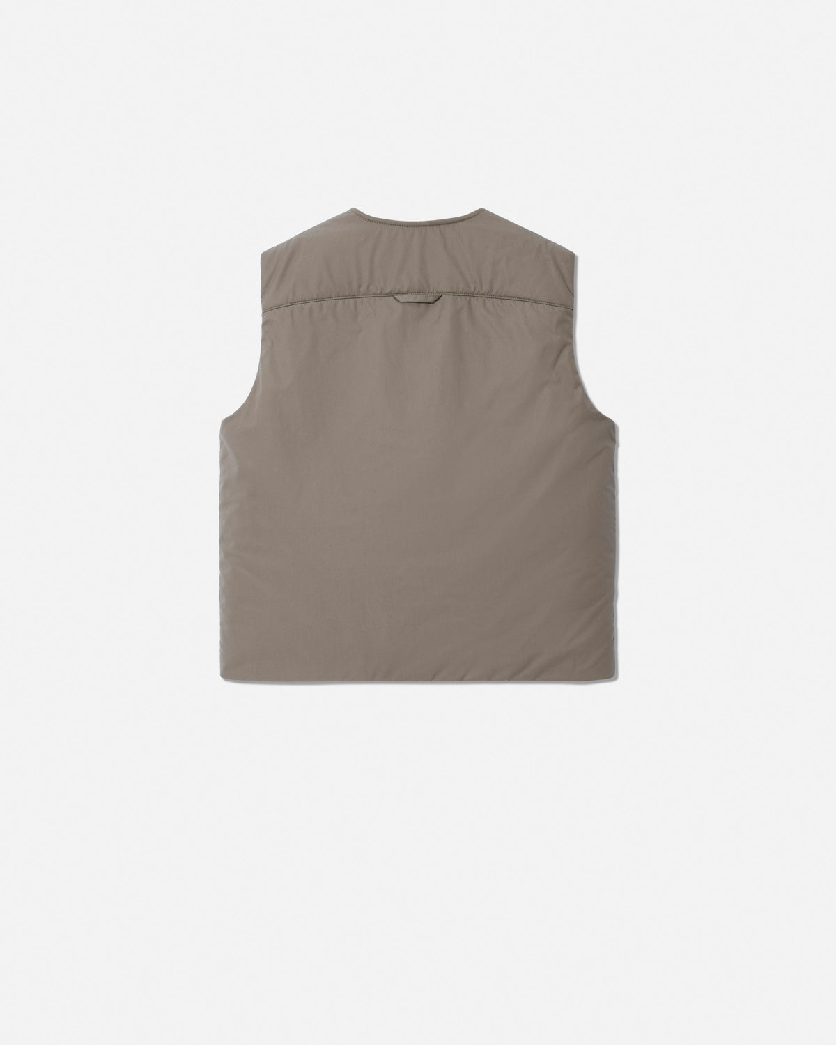 Gilet cotton padded argile