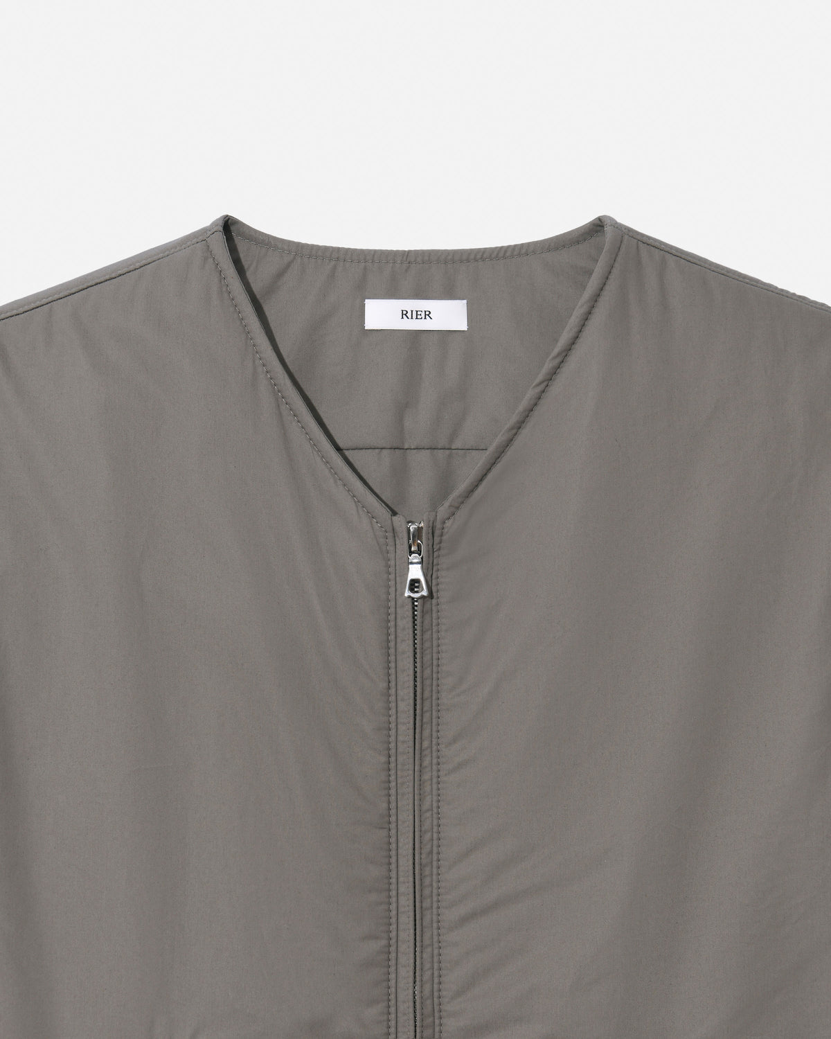 Gilet cotton padded argile