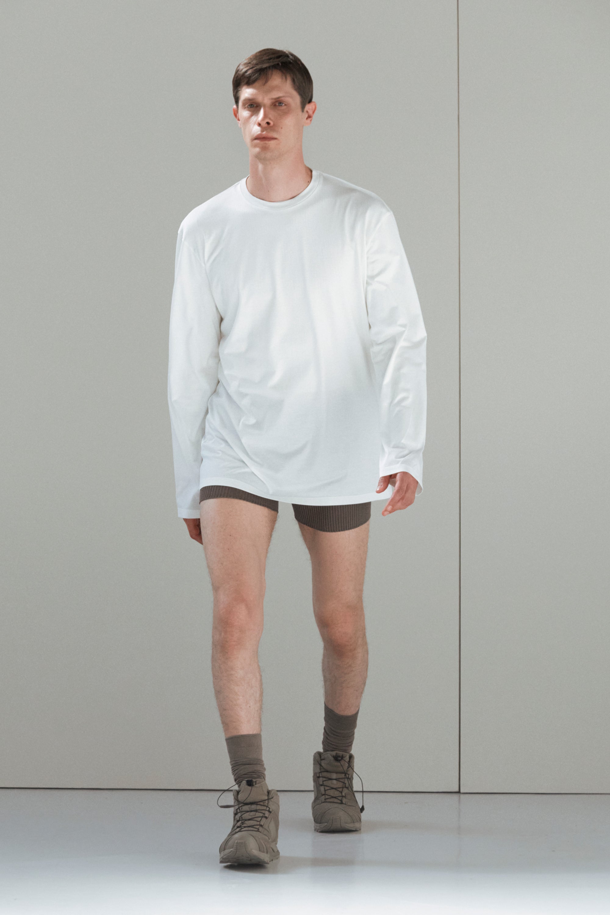 T-shirt roundneck jersey cotton natural