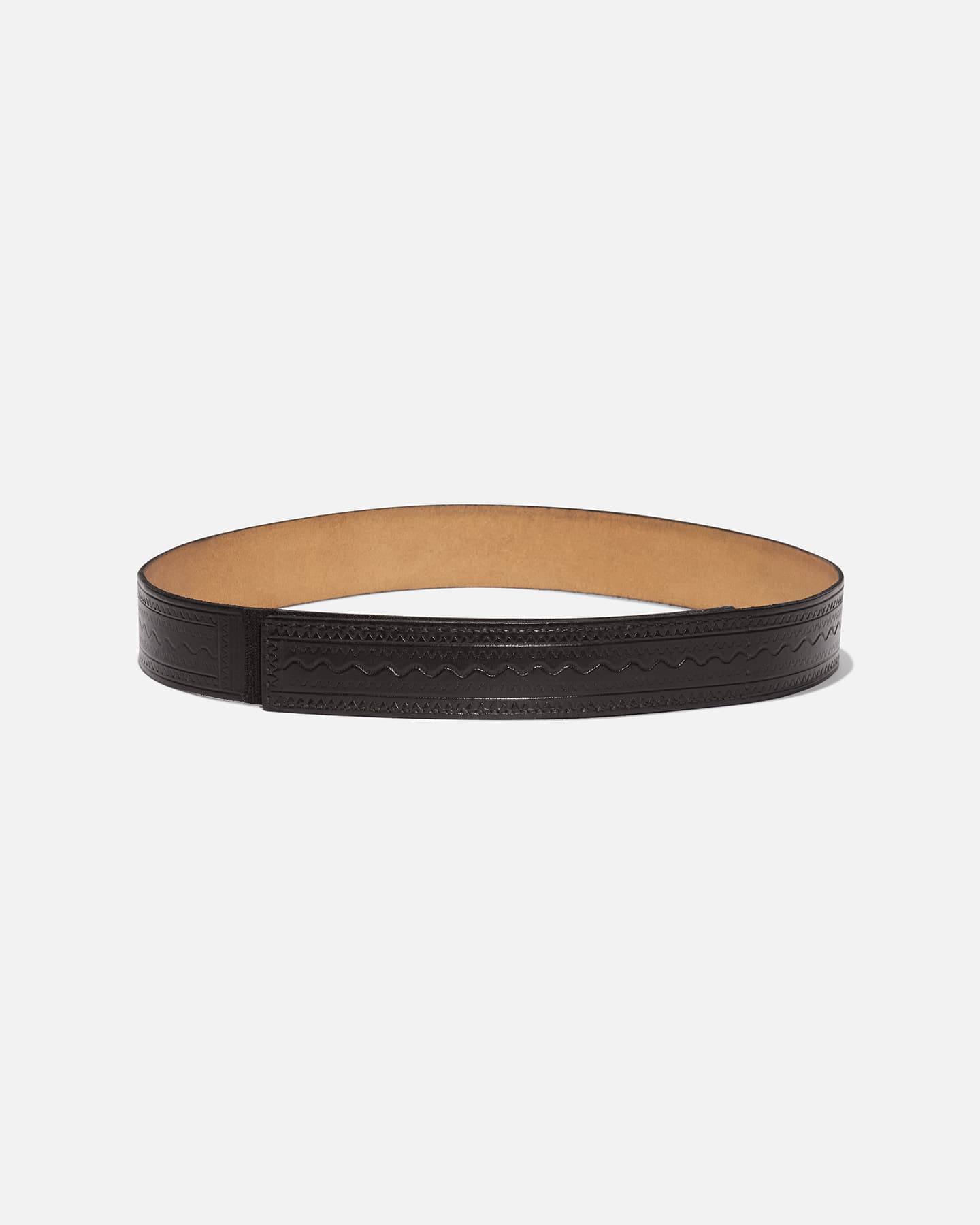 Leather shop velcro belt