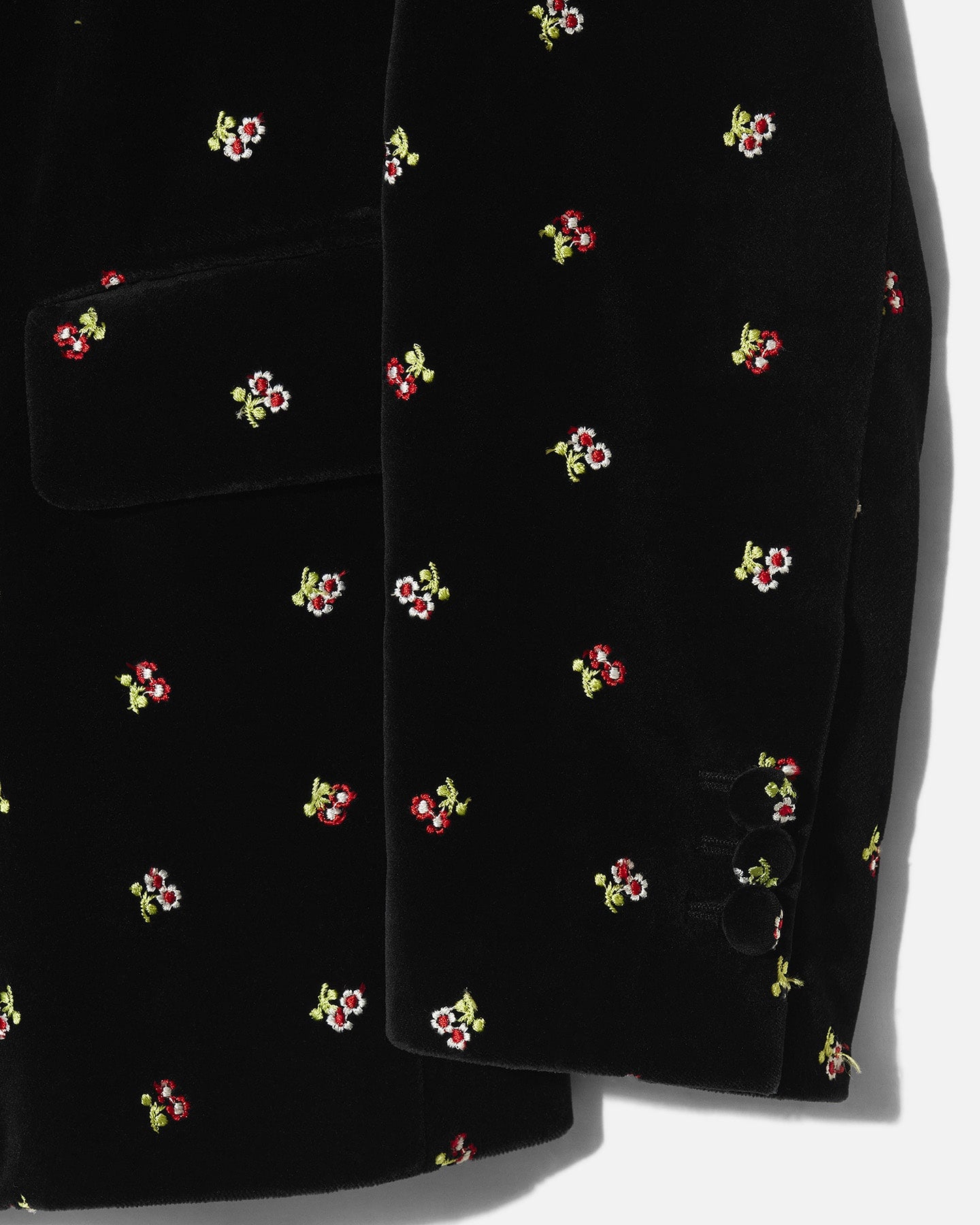 RIER | Sakko velvet flowers black | Italian fabrics | Rier