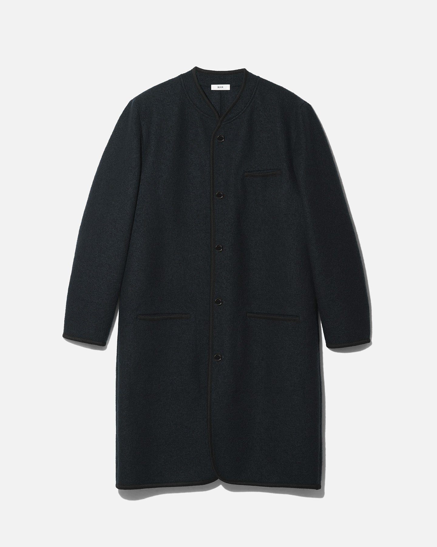 RIER — Walker coat navy | 100% natural wool | made in Austria | Rier