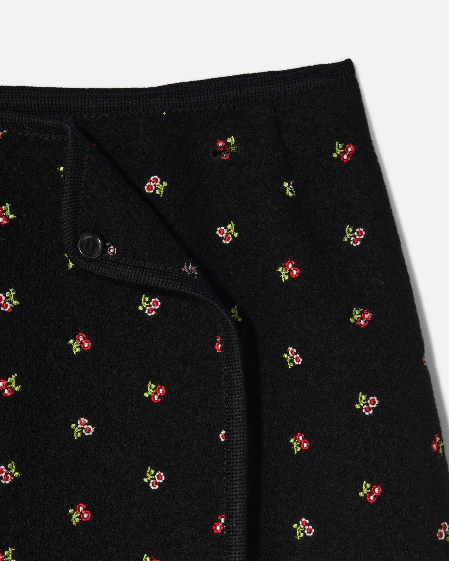 Walker skirt flowers black