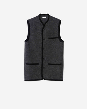 RIER — Walker gilet flowers black | 100% natural wool | made in Austria |  Rier