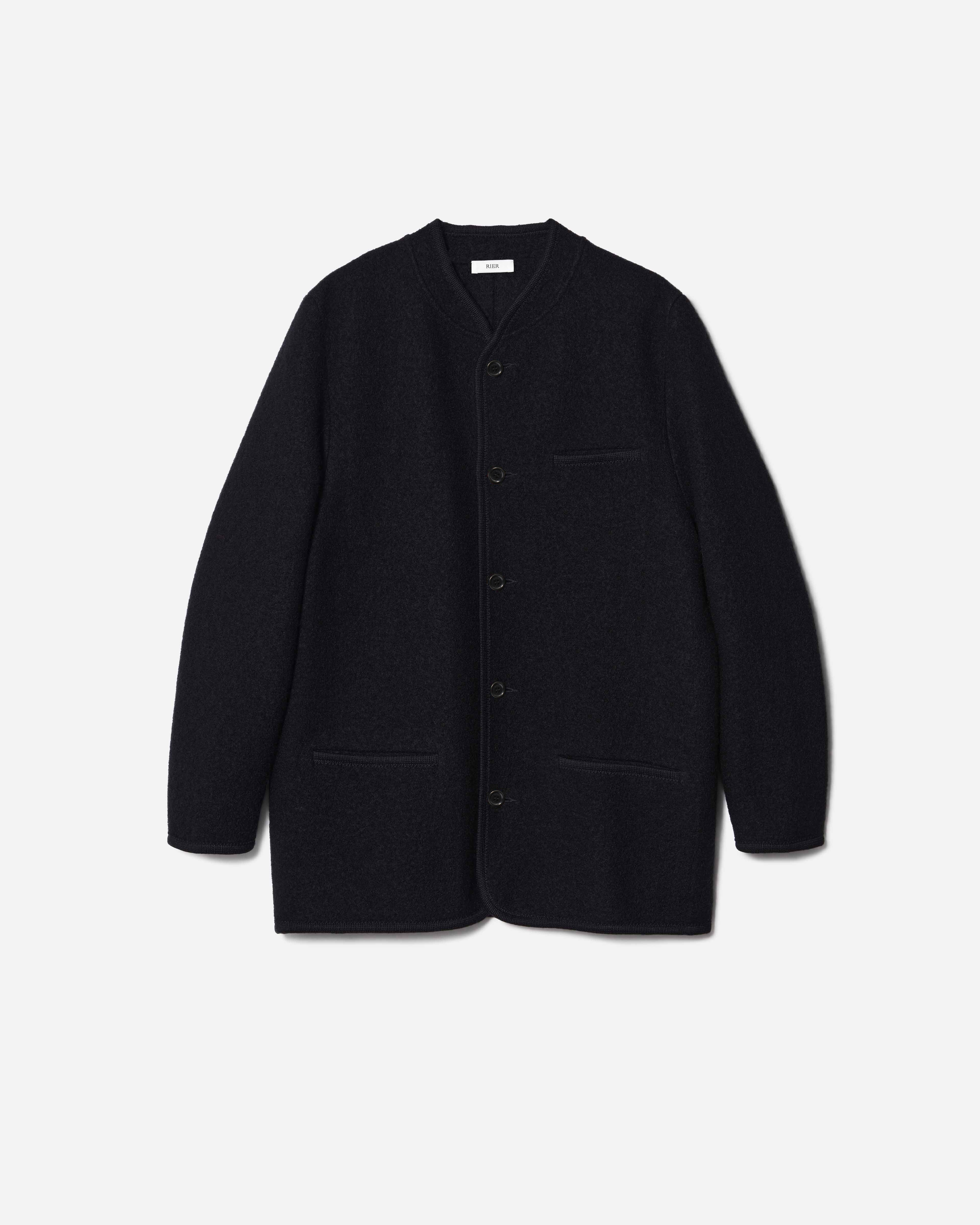 RIER — Walker jacket black | 100% natural wool | made in Austria | Rier