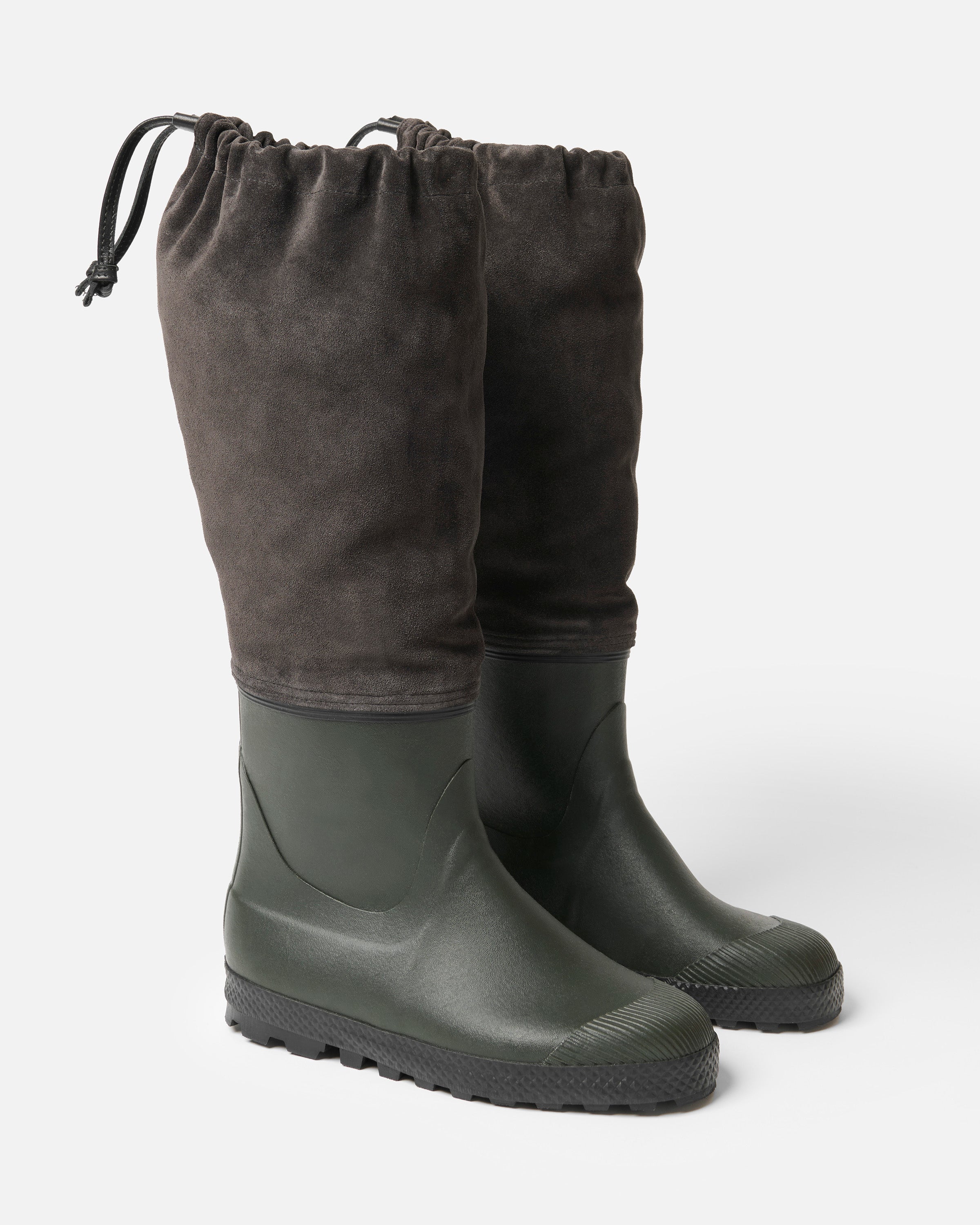 Rain boots velour anthracite