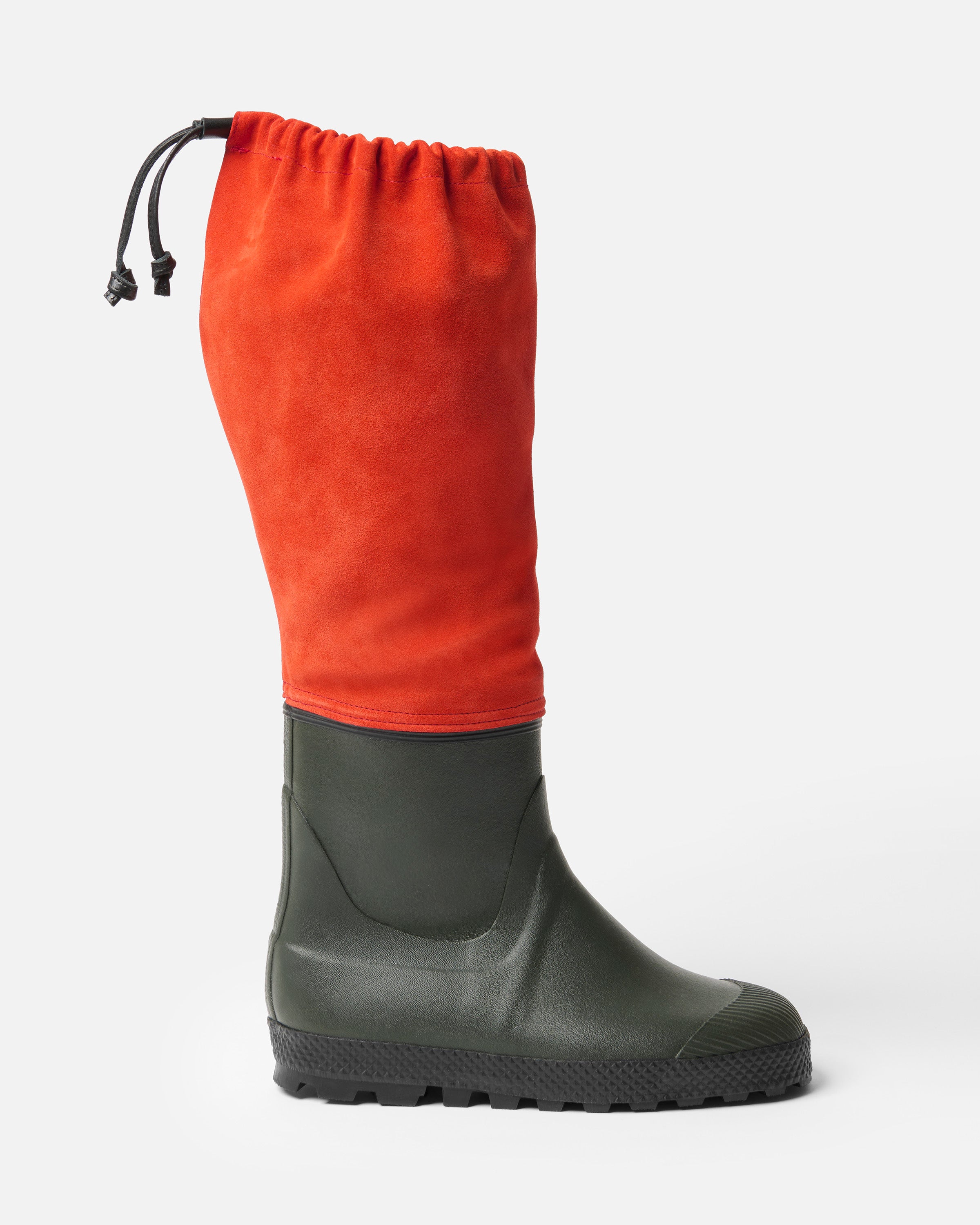 Rain boots velour orange